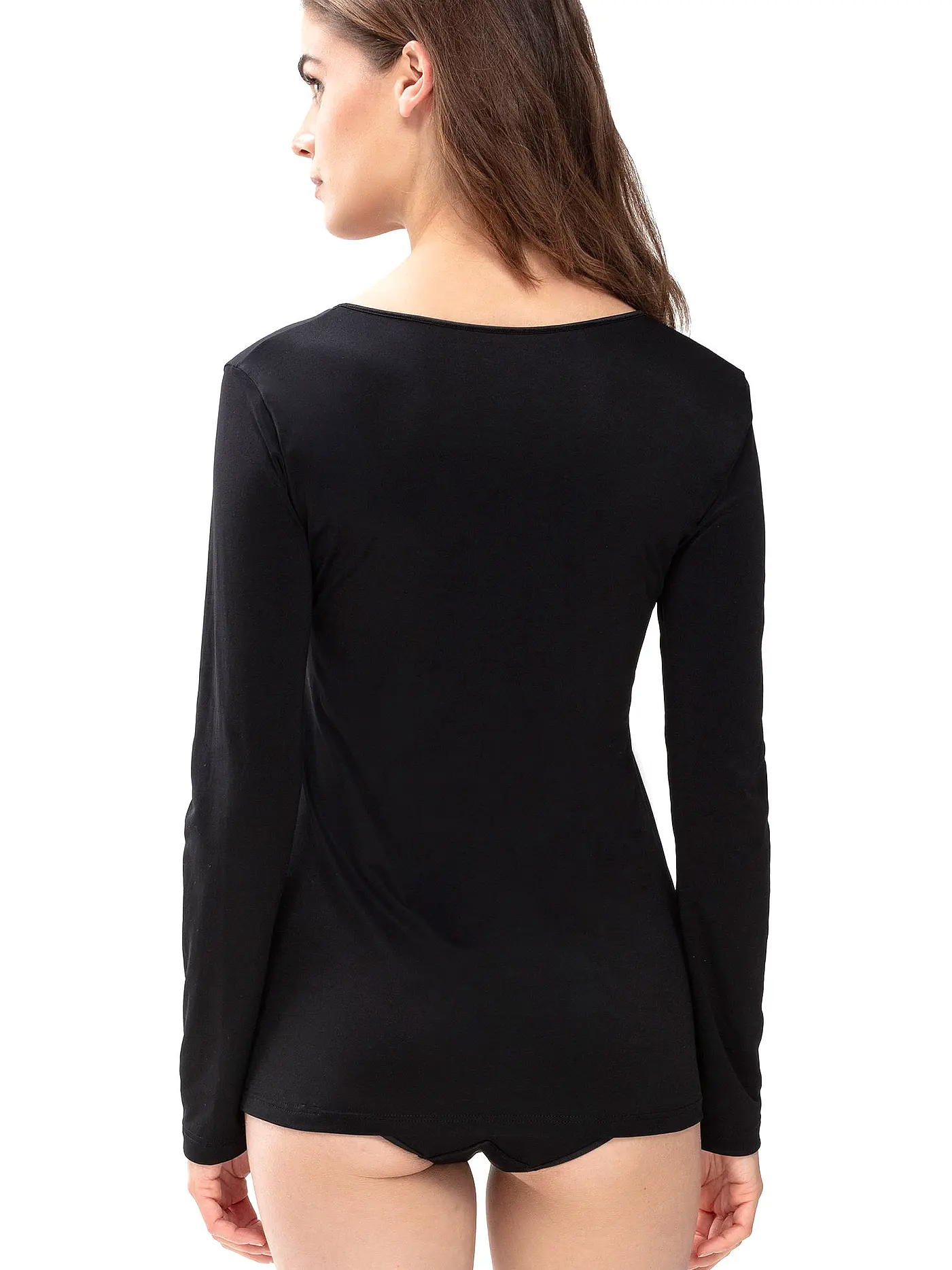 MEY | Langarmshirt "Emotion" (Schwarz) | schwarz