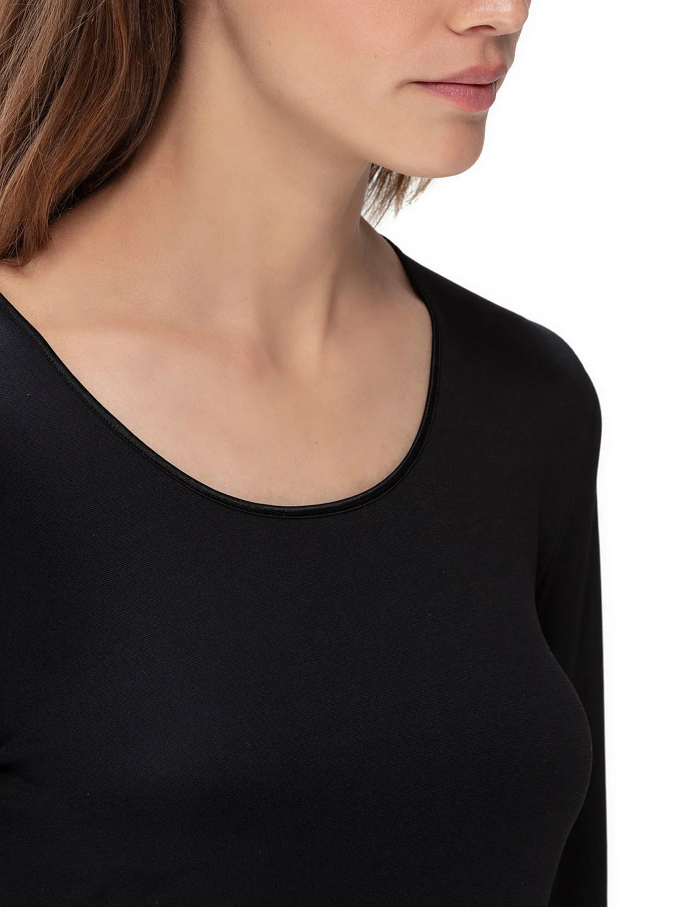 MEY | Langarmshirt "Emotion" (Schwarz) | schwarz