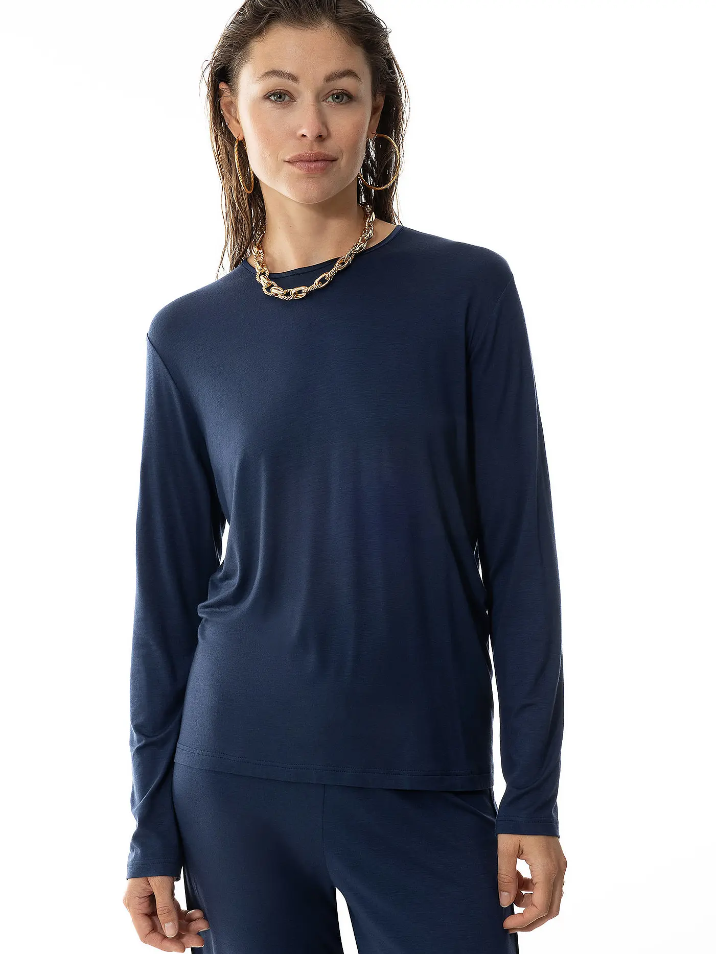 MEY | Langarmshirt ALENA | dunkelblau
