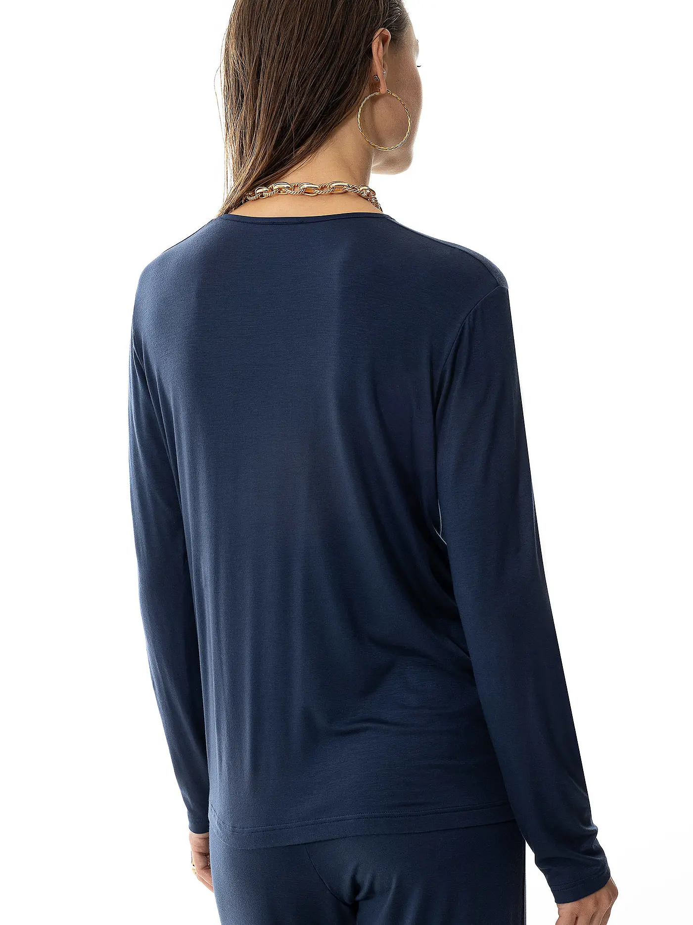MEY | Langarmshirt ALENA | dunkelblau