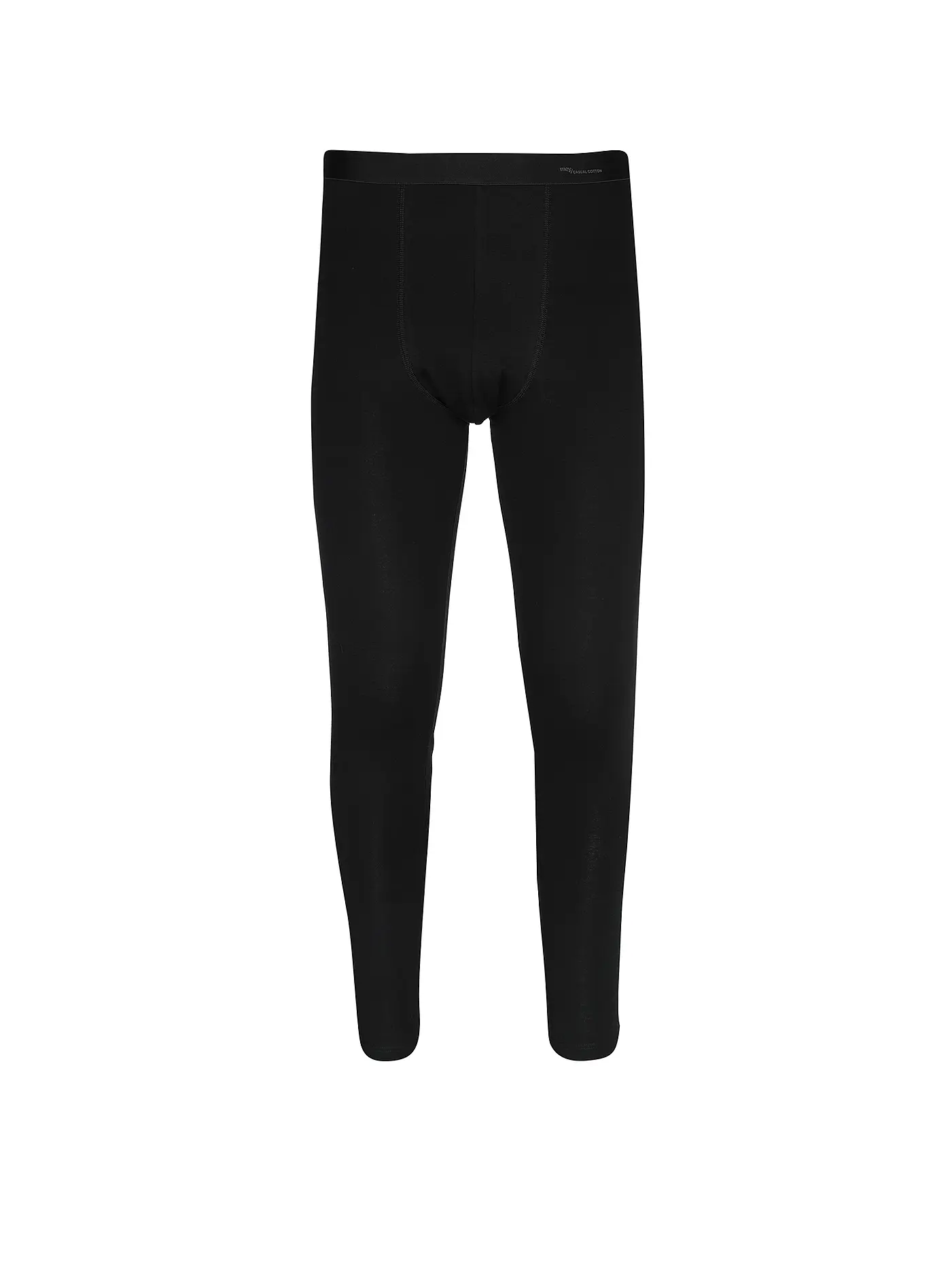 MEY | Lange Unterhose light grey melange | schwarz