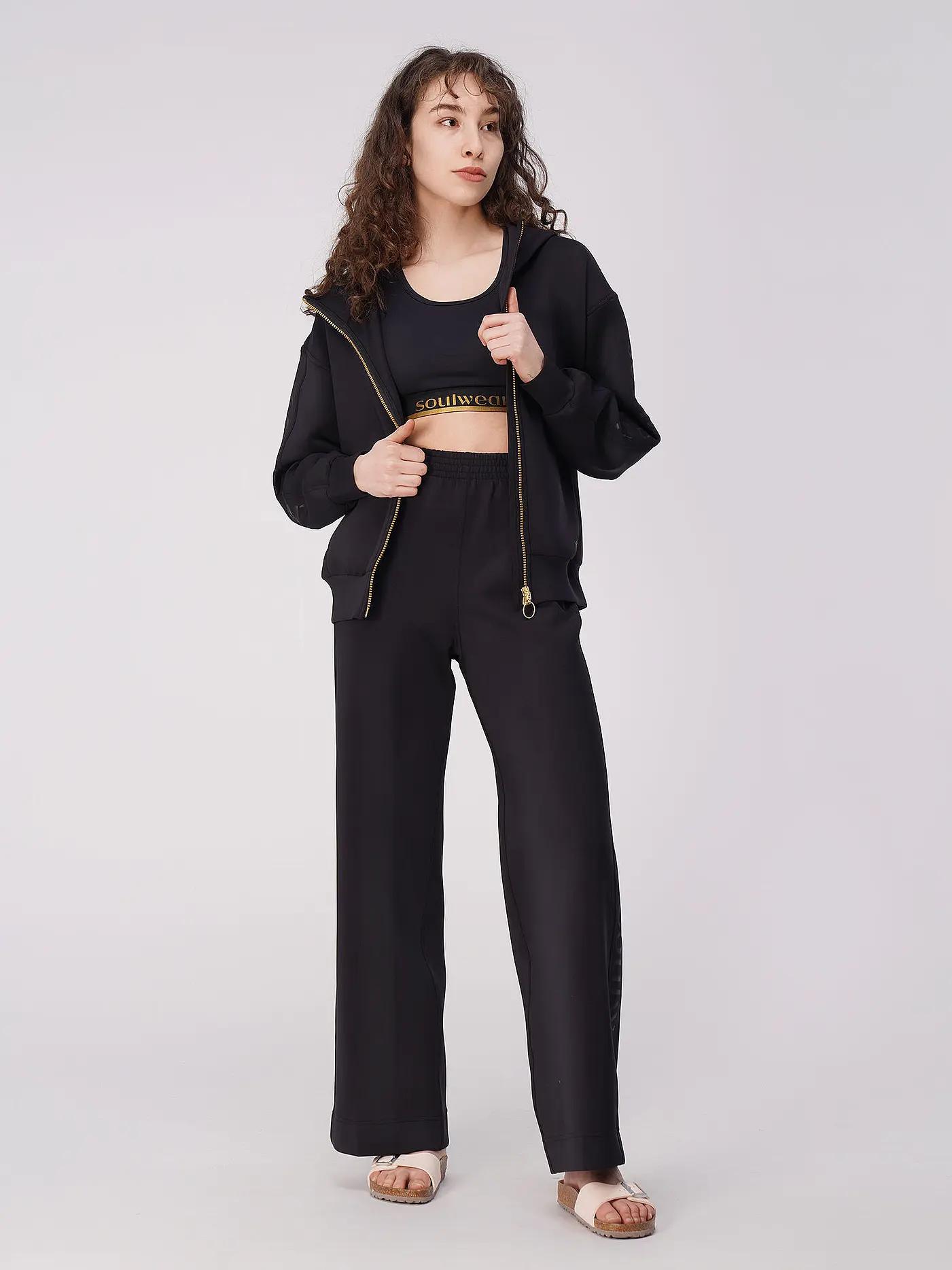 MEY | Loungesweatkjacke Oversized Fit  | schwarz