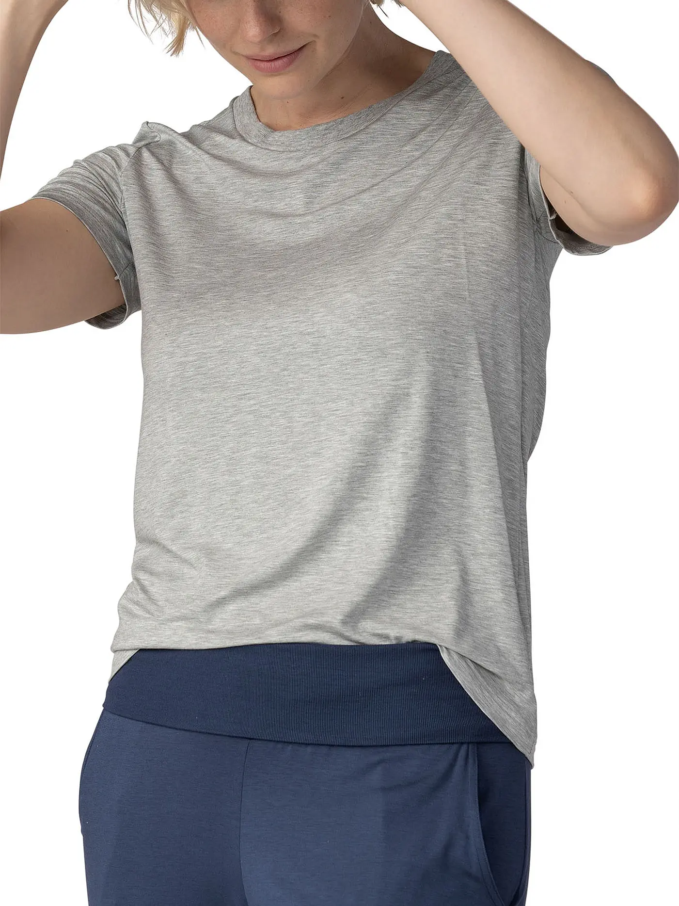 MEY | Loungewear  Shirt "Vaiana" | grau