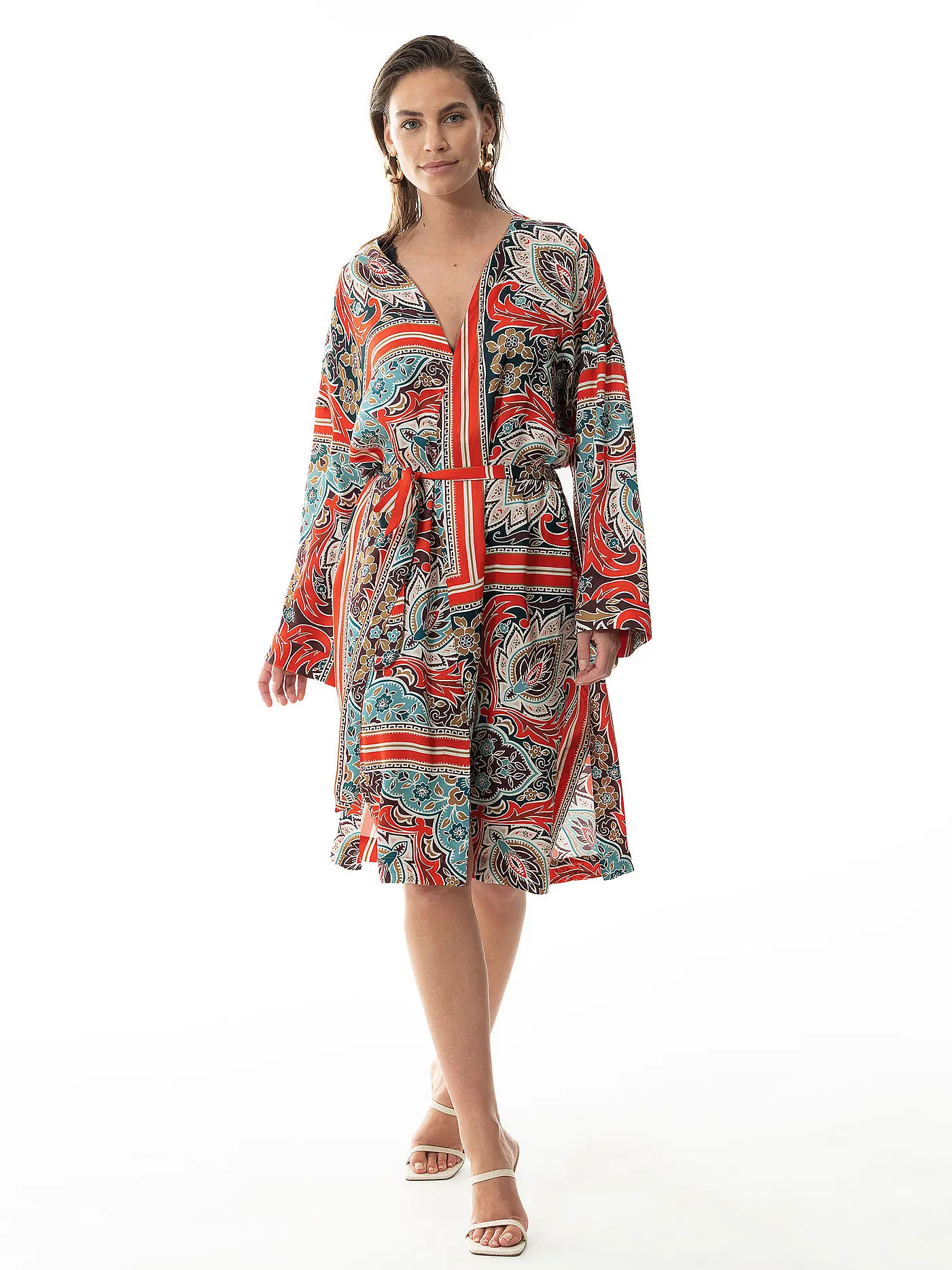 MEY | Morgenmantel - Kimono SCARLET | grün