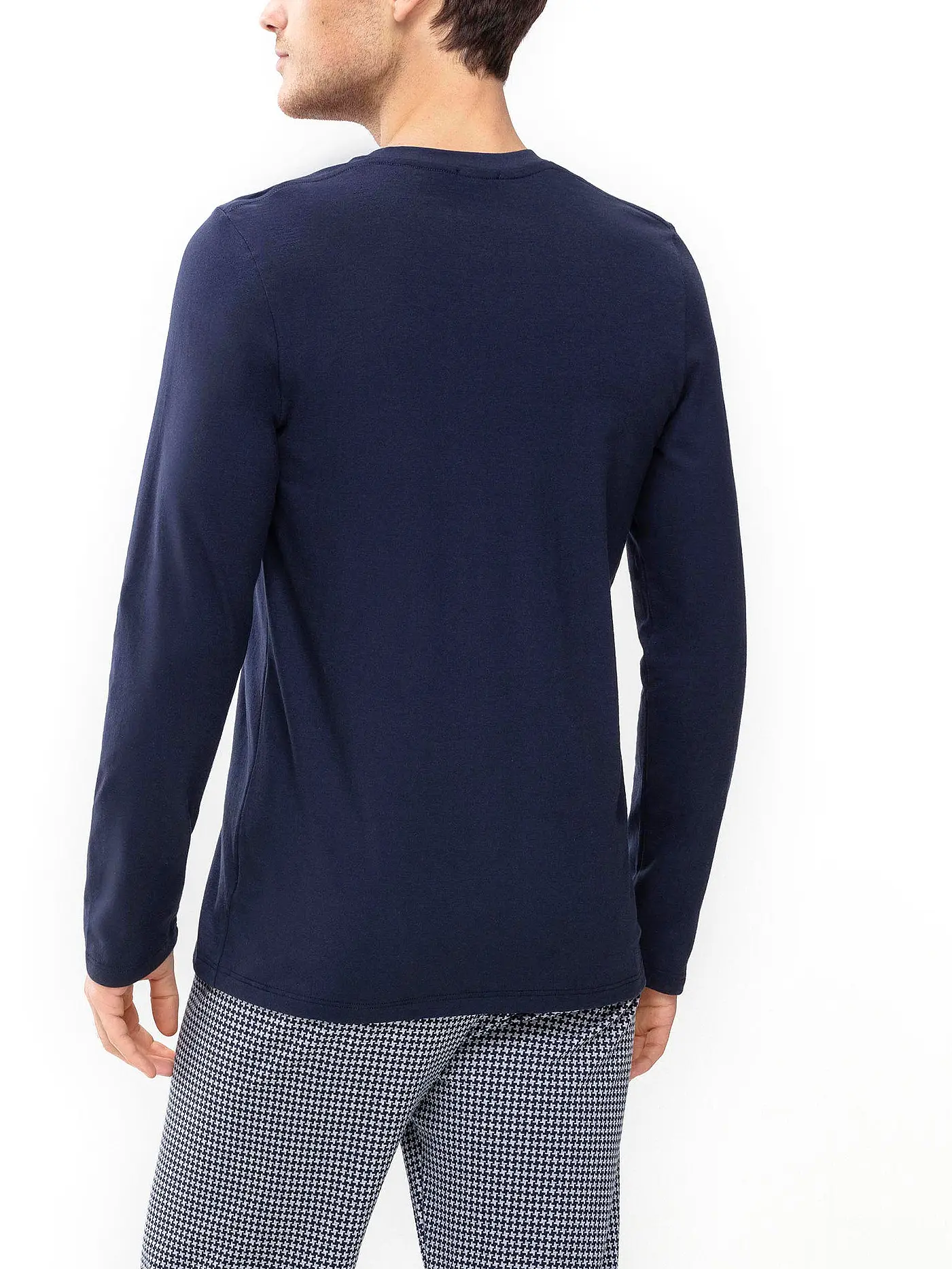 MEY | Pyjama Langarmshirt  | blau