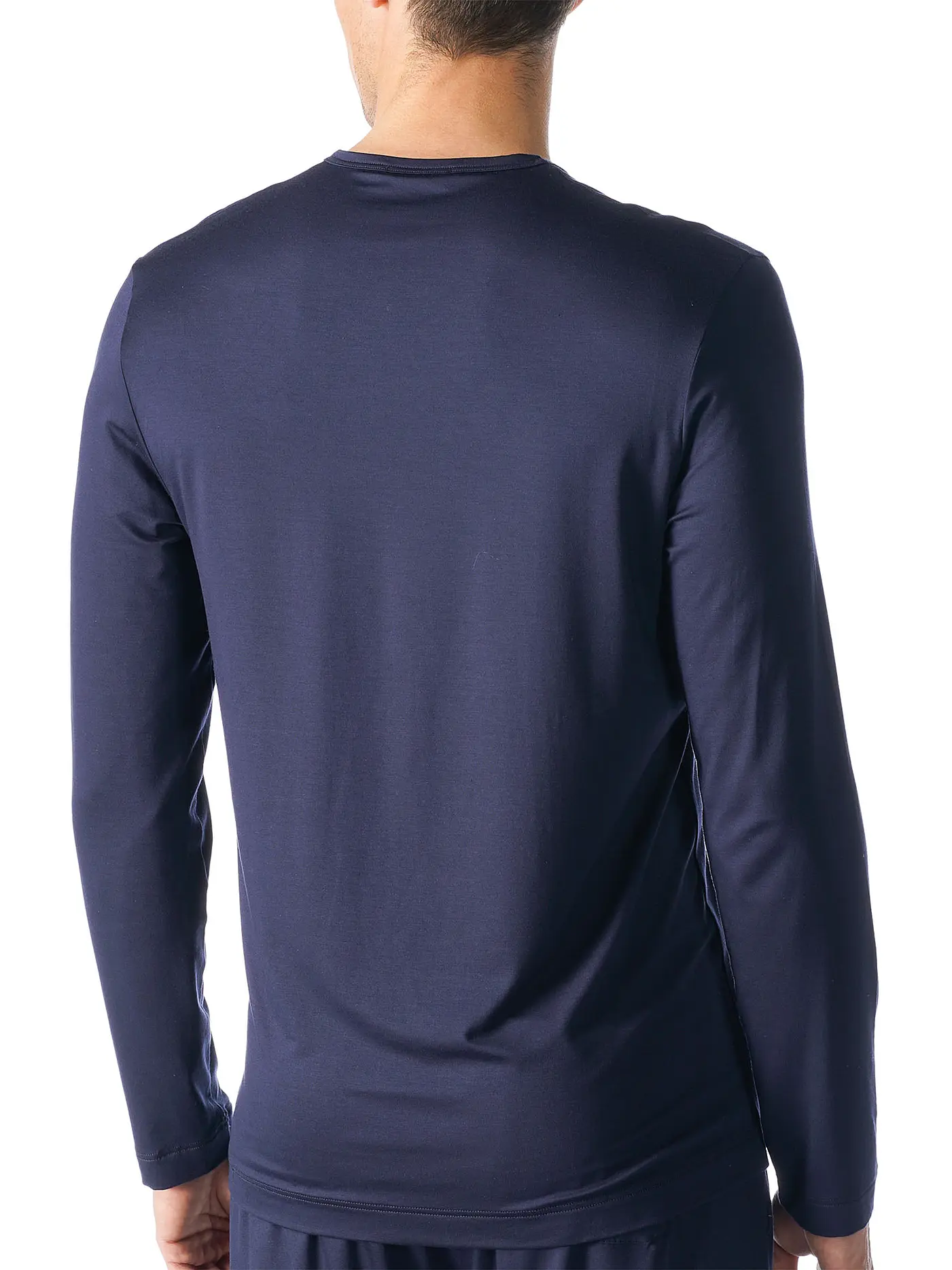 MEY | Pyjama Langarmshirt | blau