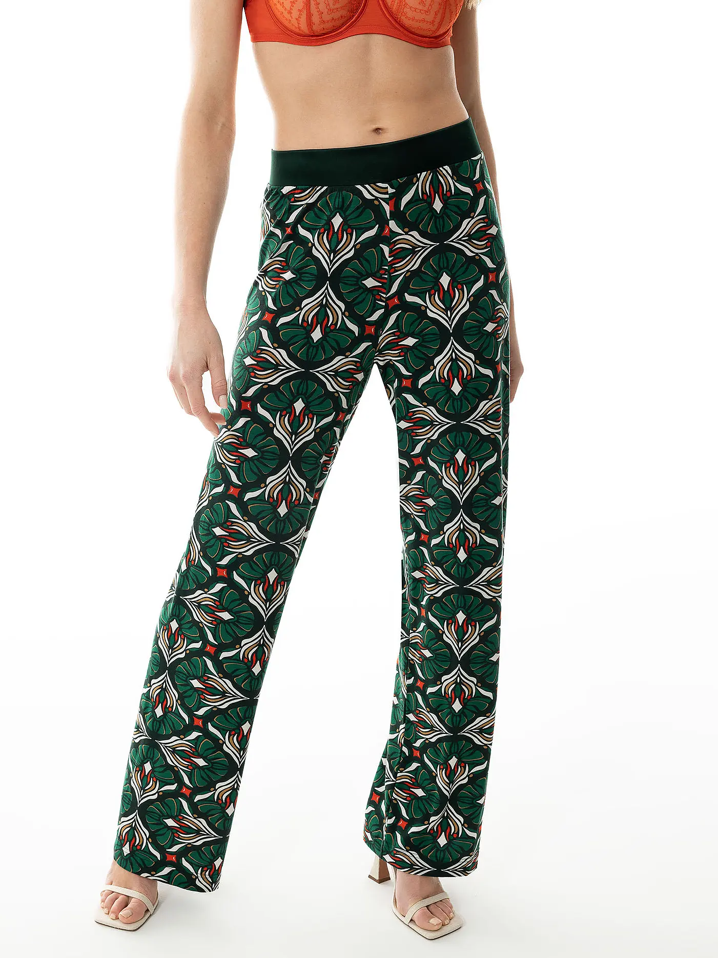 MEY | Pyjamahose LEE | dunkelgrün