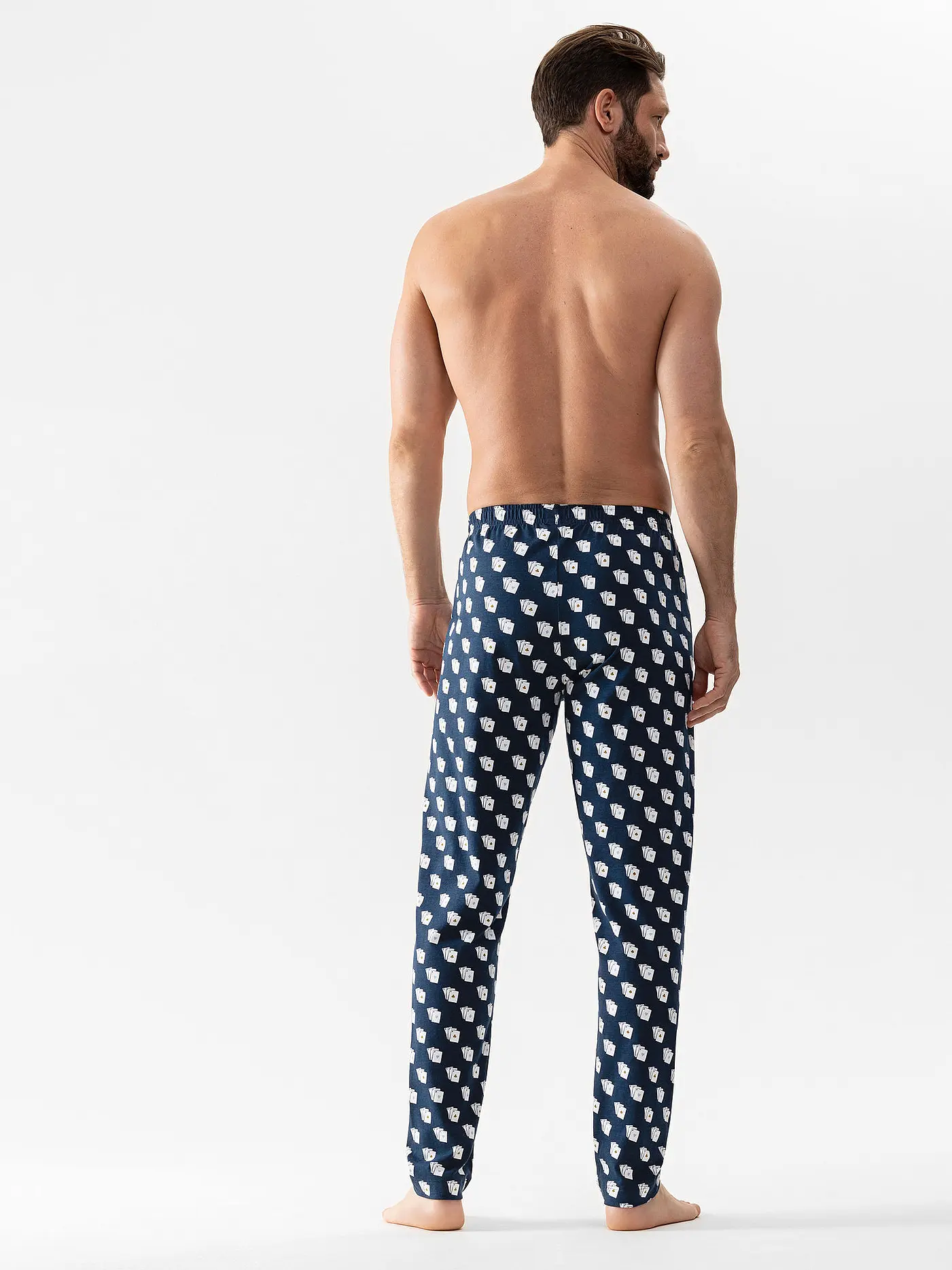 MEY | Pyjamahose | blau
