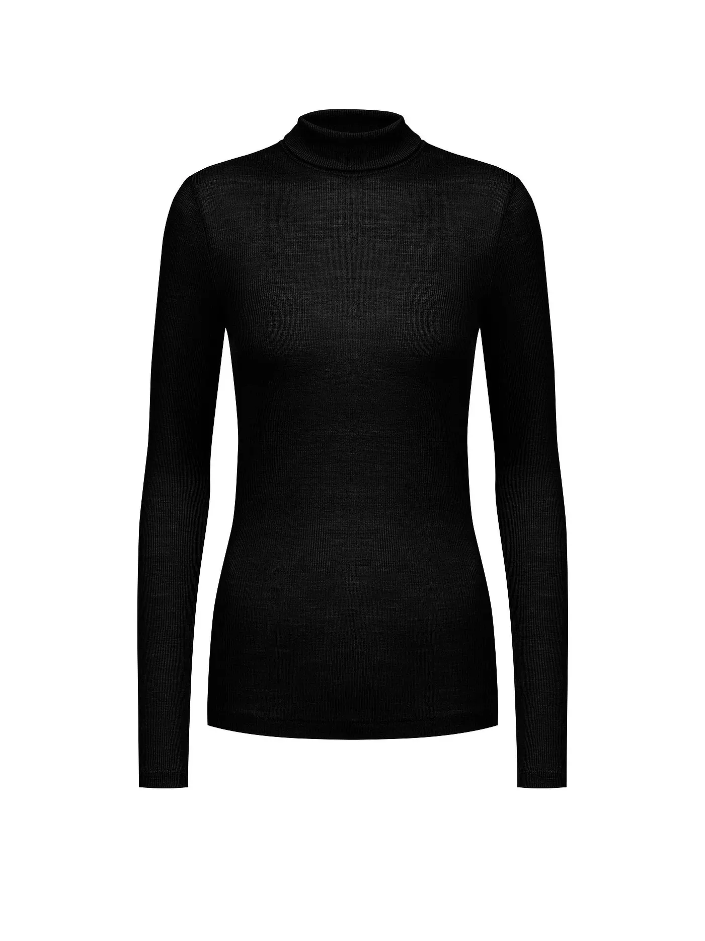 MEY | Rollkragenshirt LOVE | schwarz