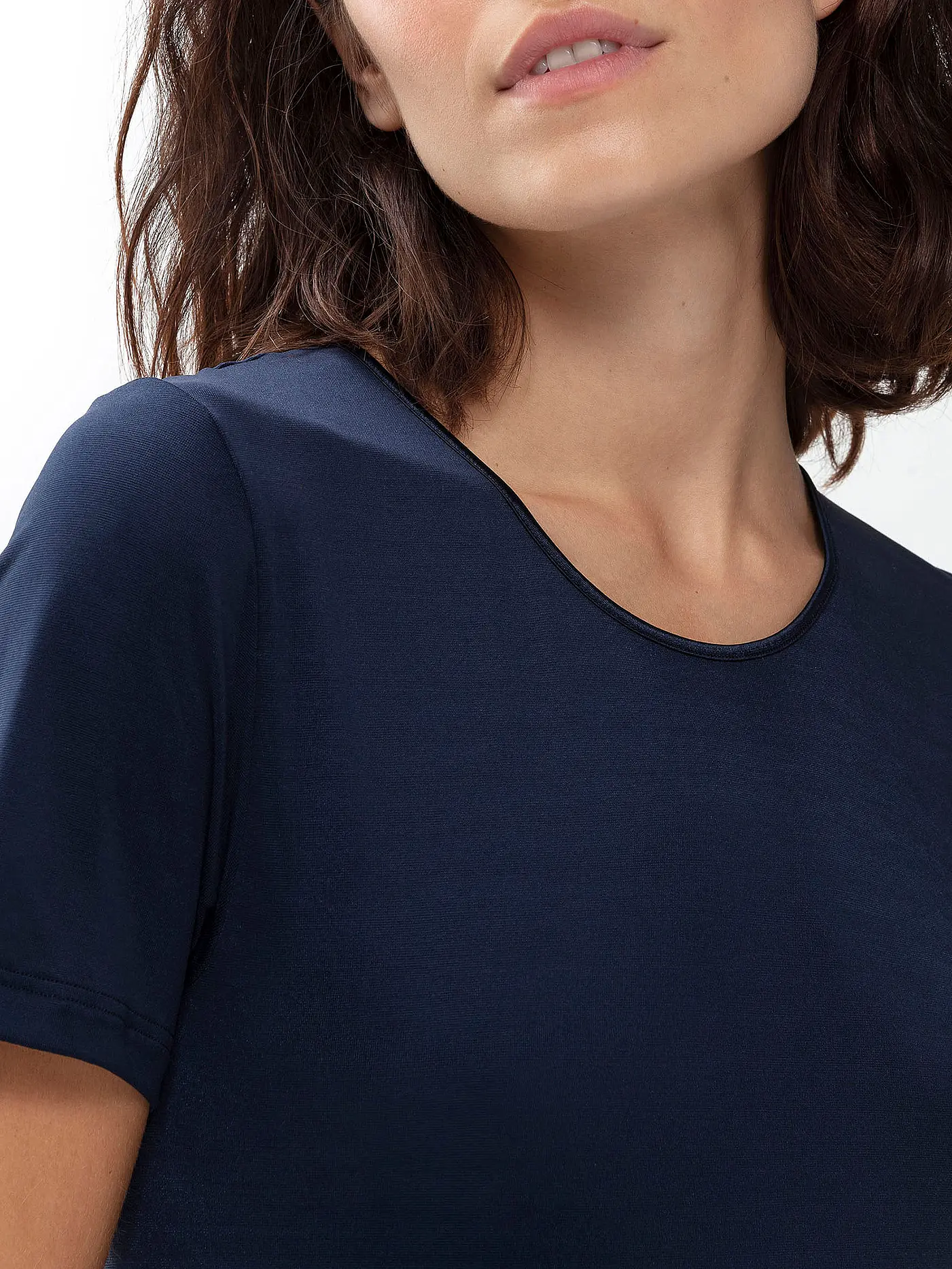 MEY | T-Shirt "Emotion" (Night Blue) | blau