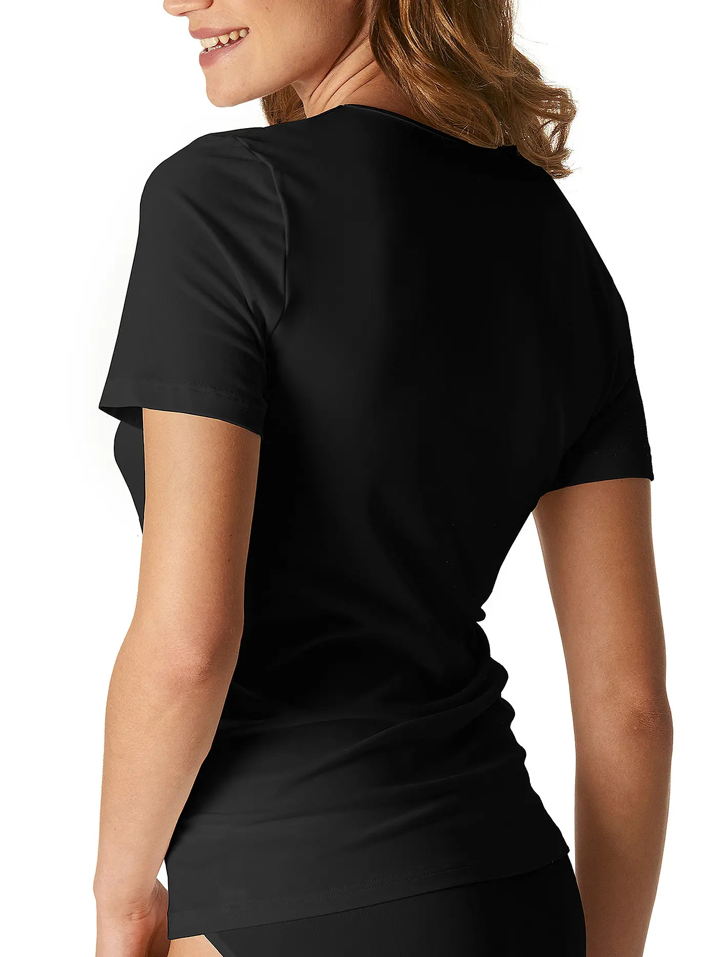 MEY | T-Shirt "Emotion" (Schwarz) | schwarz