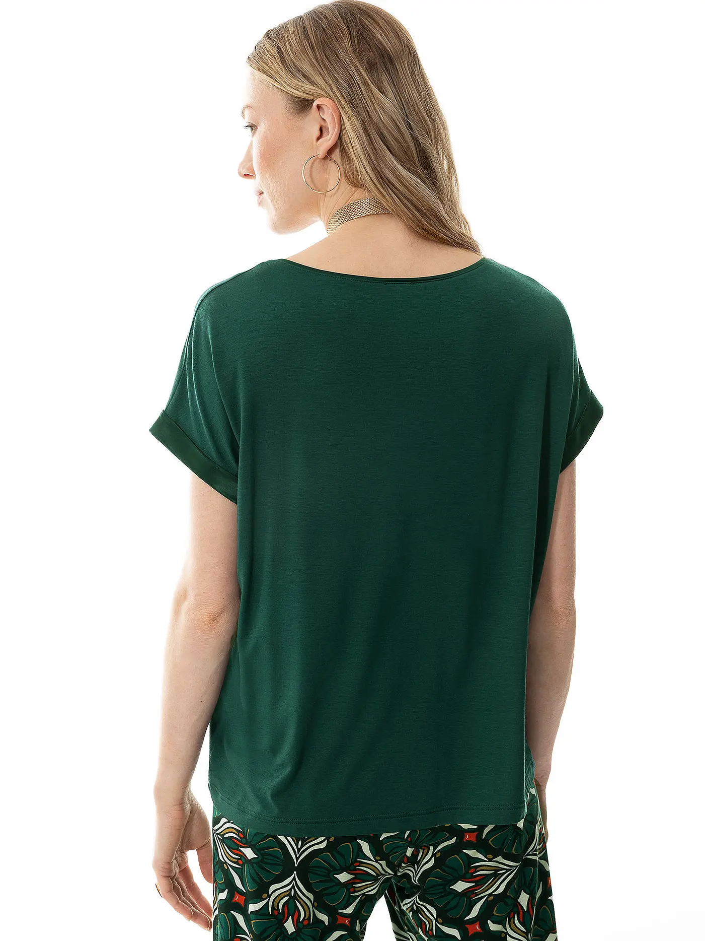 MEY | T-Shirt ALENA | dunkelgrün