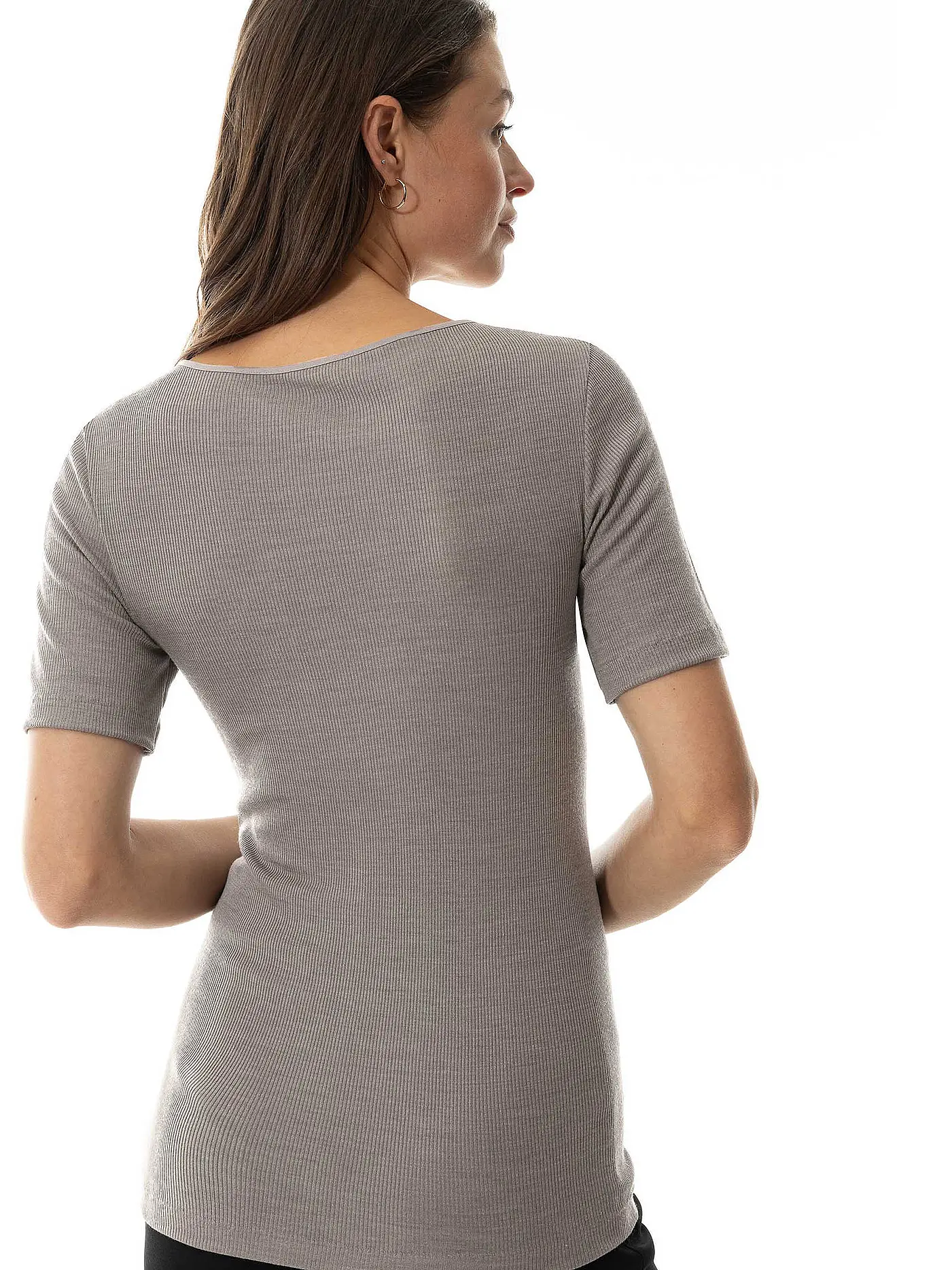 MEY | T-Shirt LOVE | hellbraun