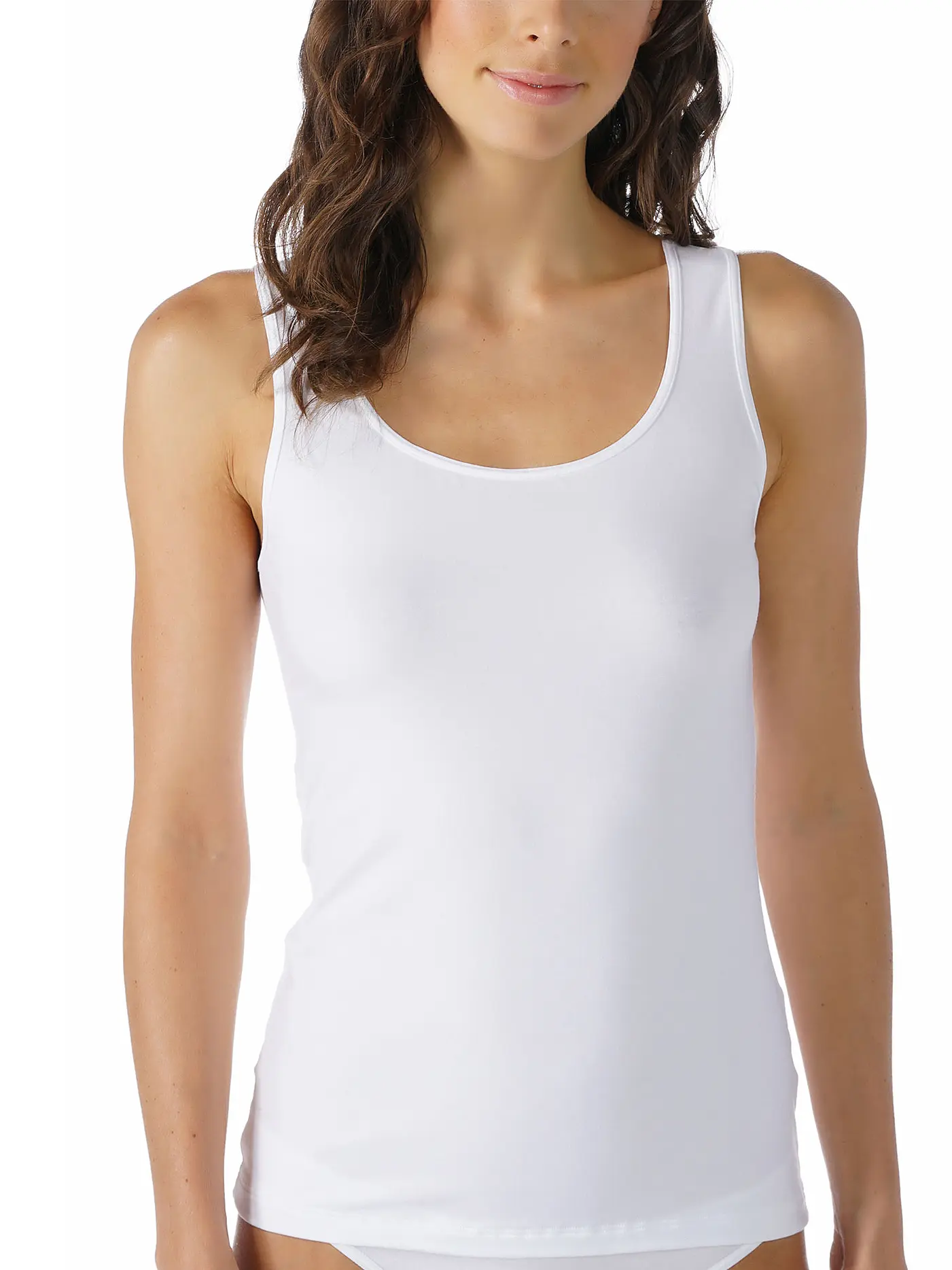 MEY | Top " Cotton Pure "  | weiss