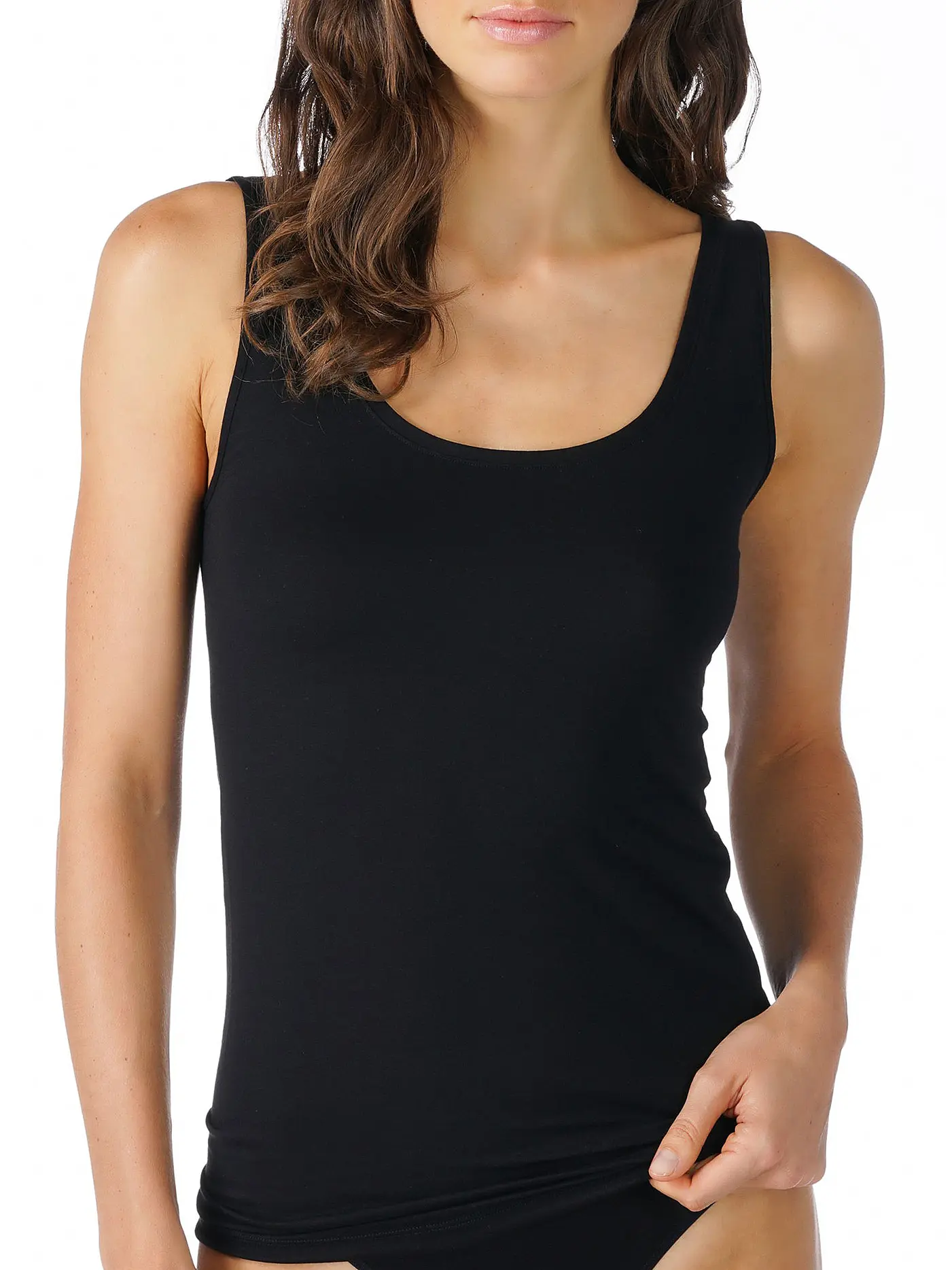 MEY | Top "Organic Cotton" (Schwarz) | schwarz