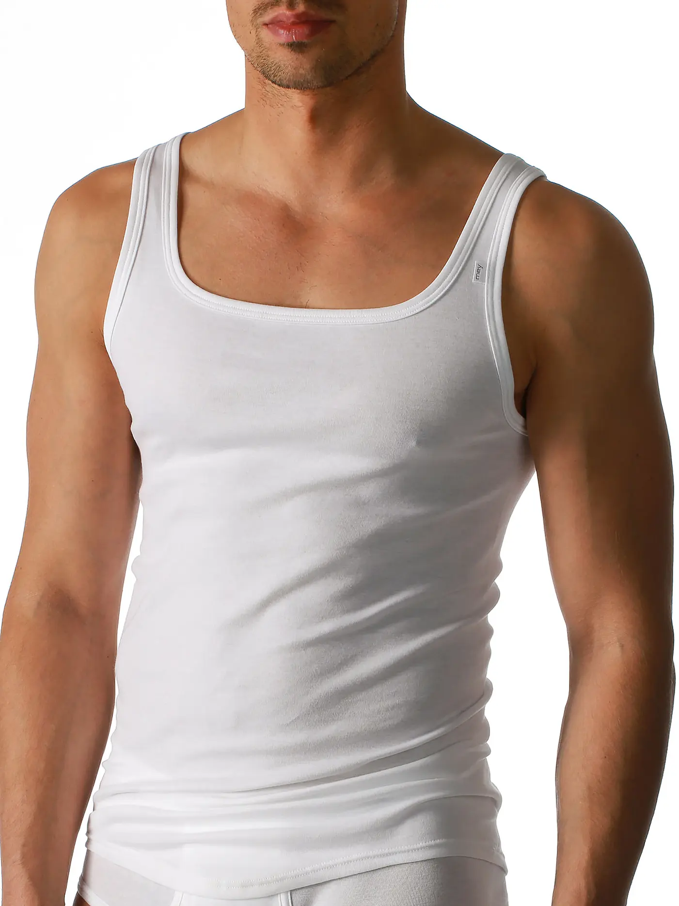 MEY | Trägershirt "Noblesse" | weiss