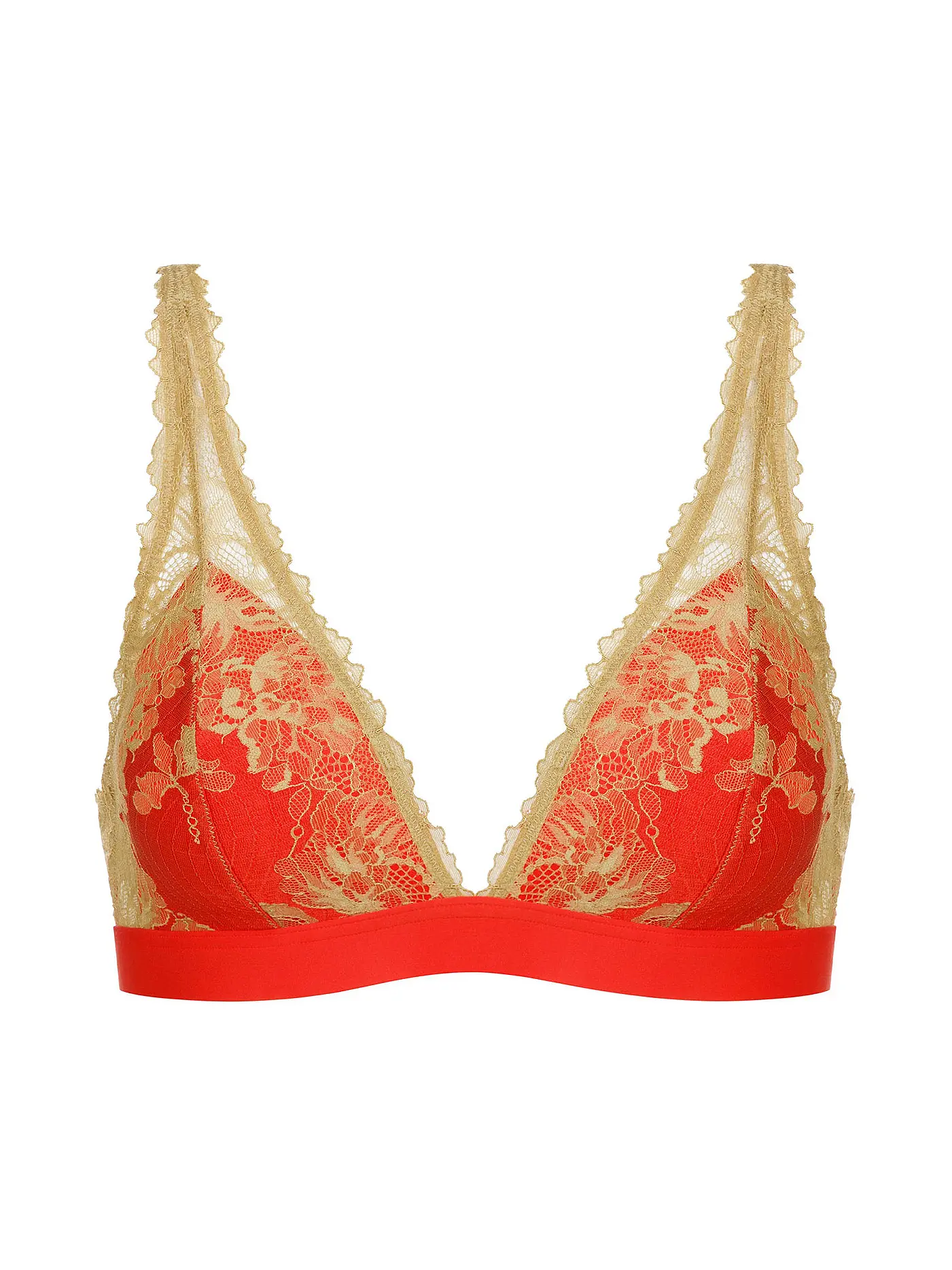 MEY | Triangel BH carnelian orange | orange