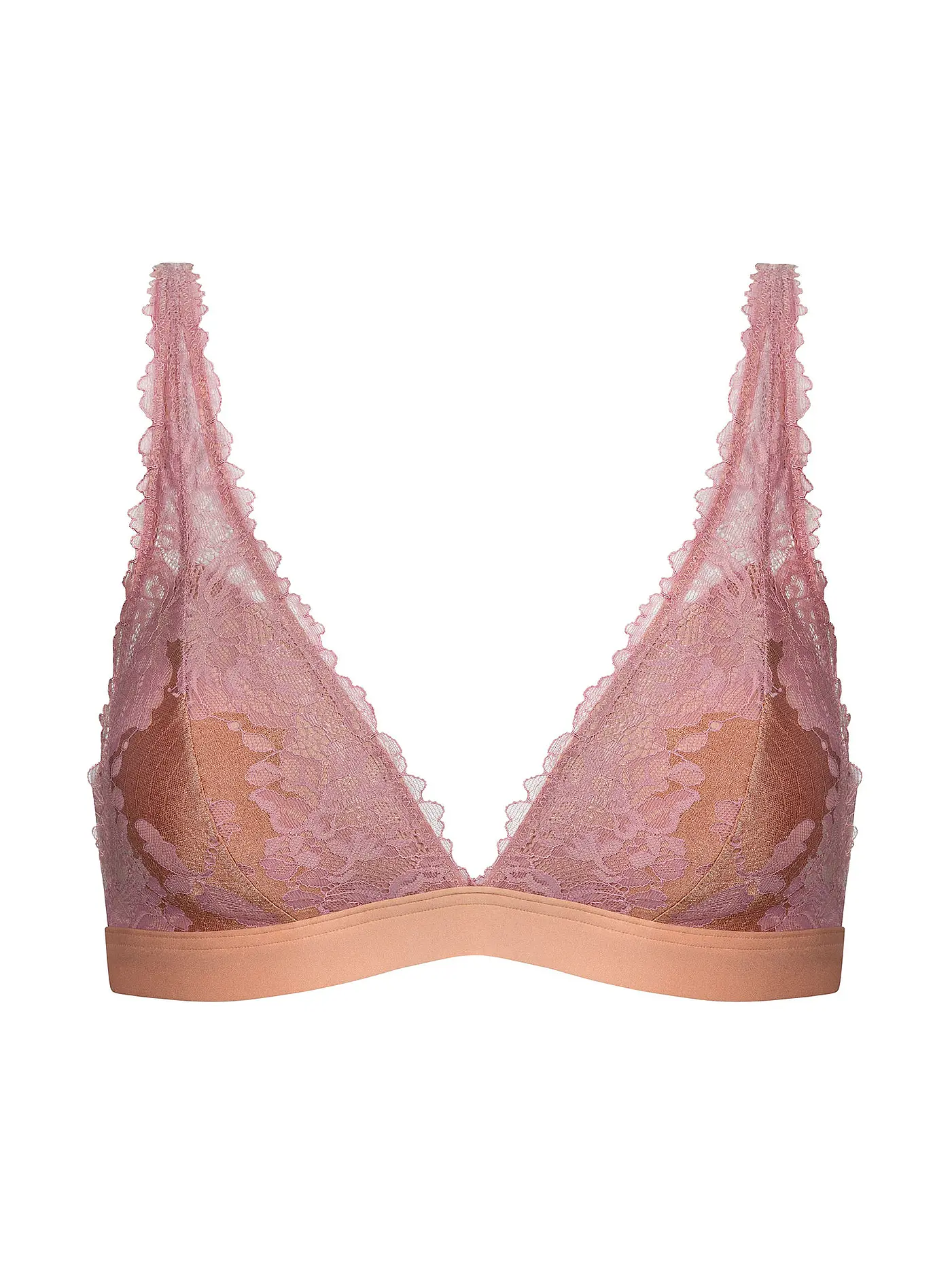 MEY | Triangel BH espresso | rosa