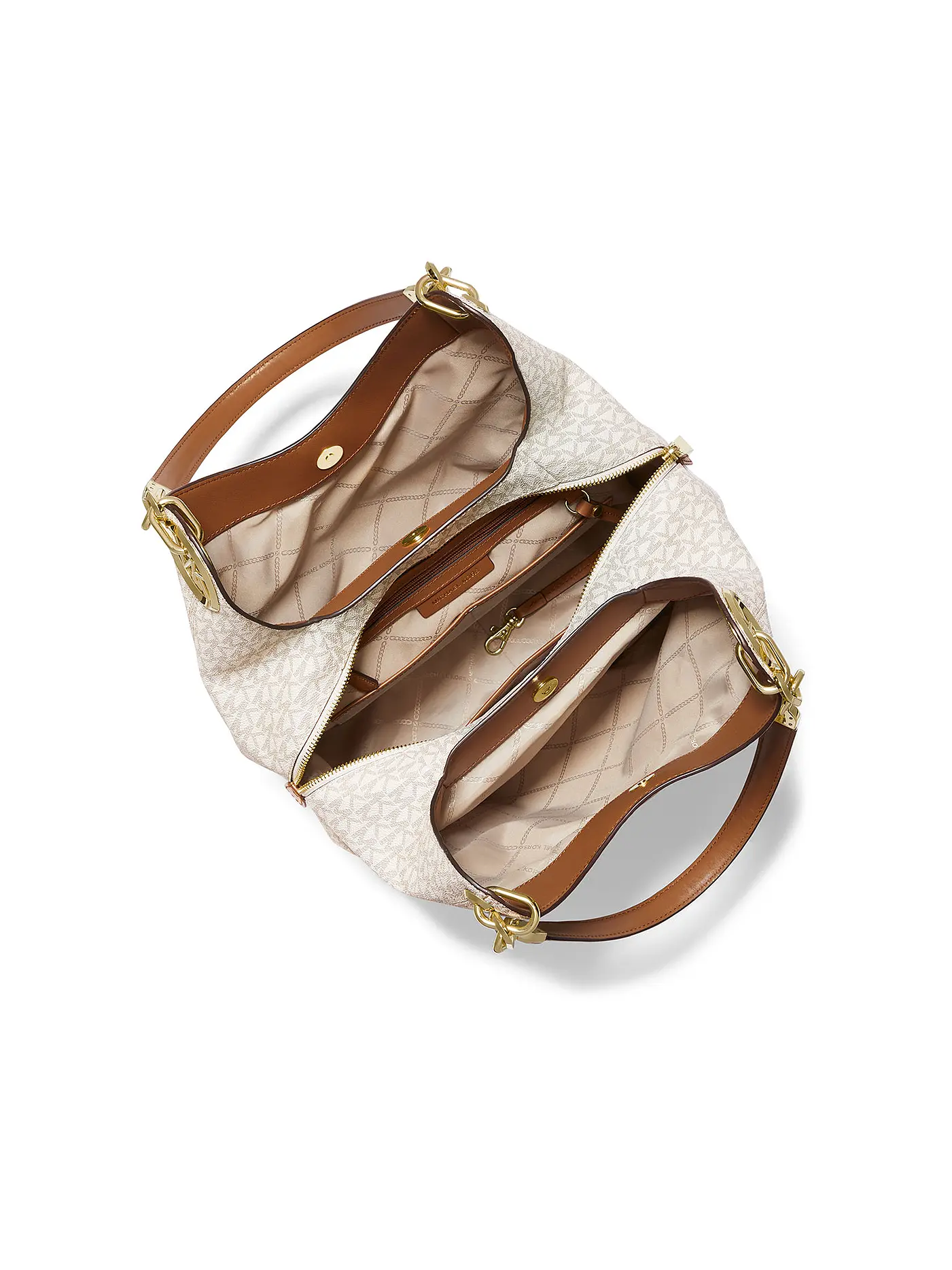 MICHAEL KORS | Ledertasche - Hobo Lillie | beige