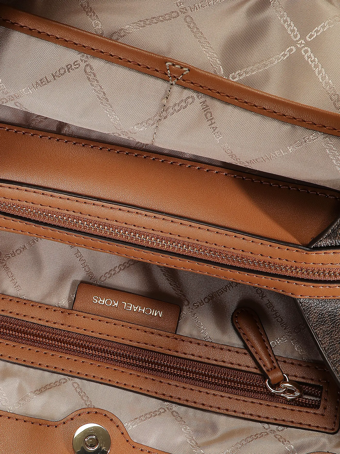 MICHAEL KORS | Ledertasche - Umhängetasche KENSINGTON Large | creme