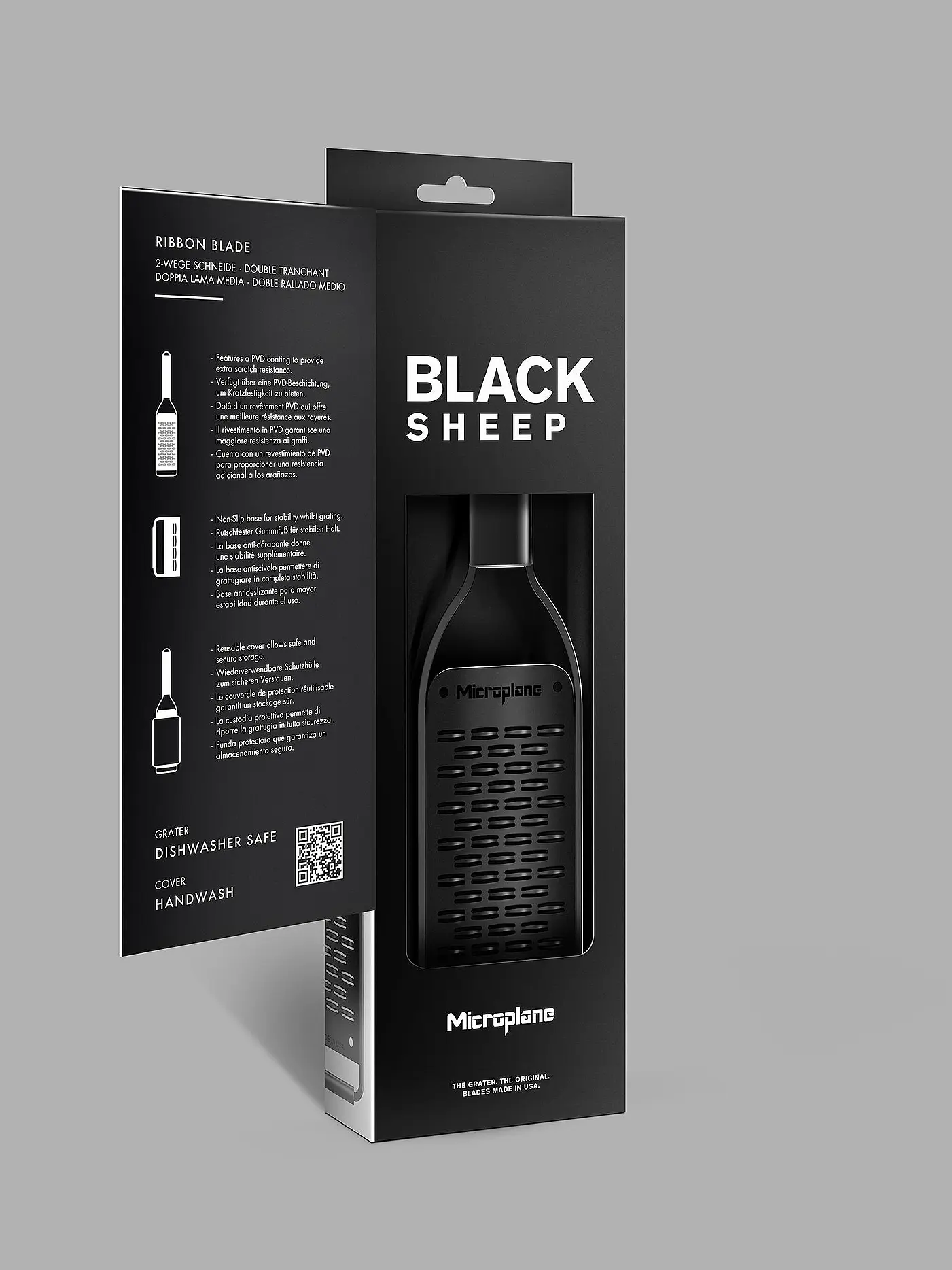 MICROPLANE | 2 Wege Schneider BLACK SHEEP schwarz | schwarz