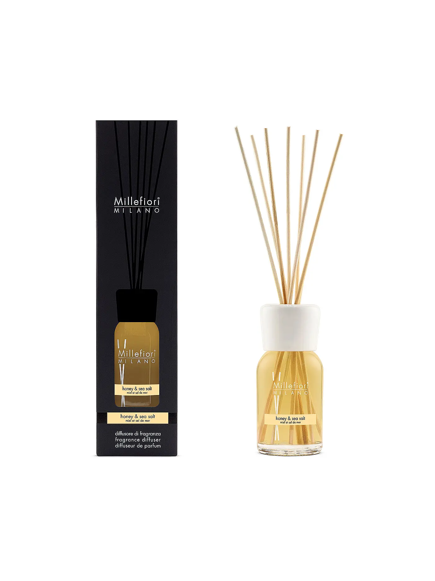 MILLEFIORI | Raumduft Honey & Sea Salt 100ml | orange