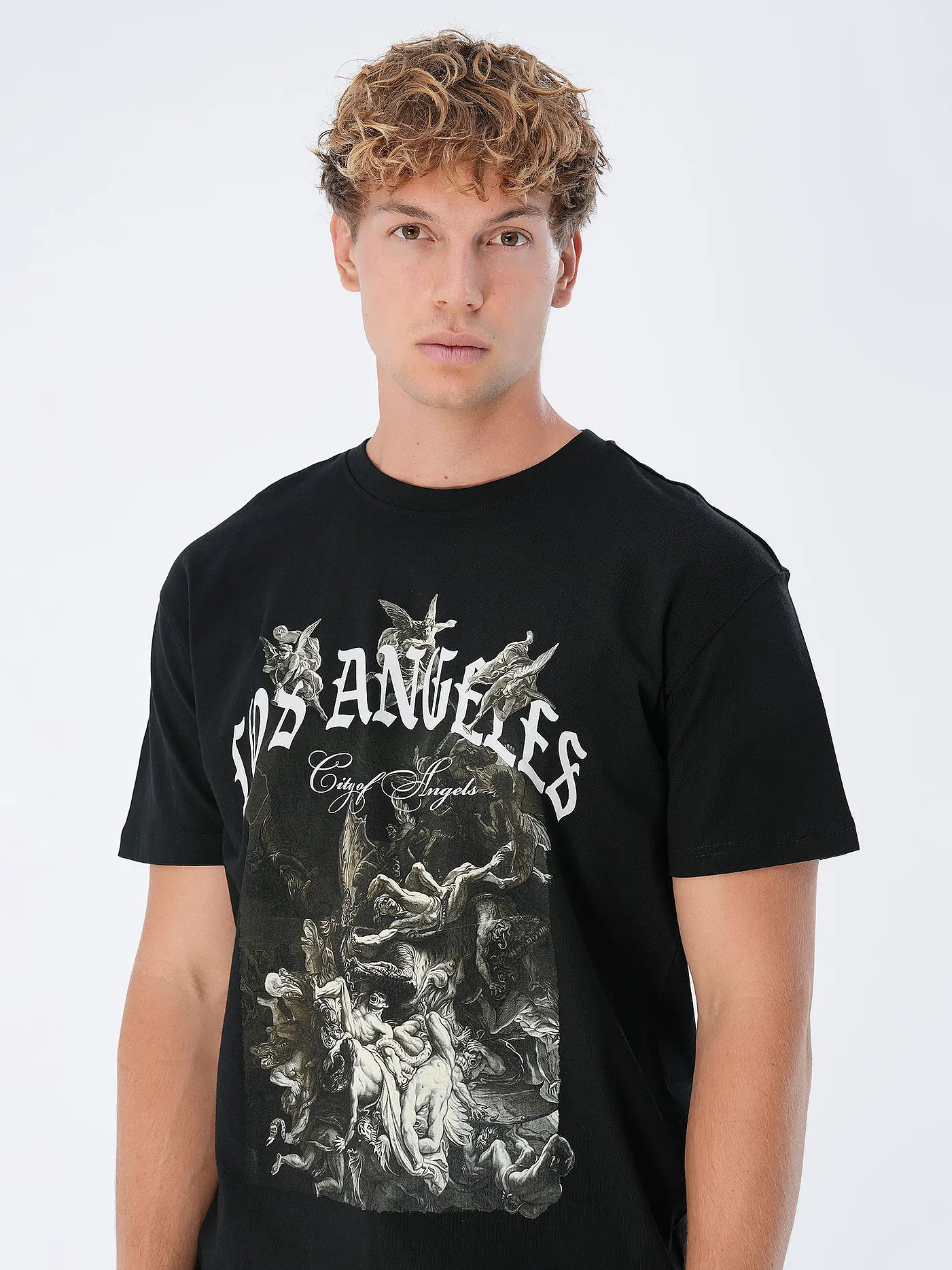 MISTER TEE | T-Shirt CITY OF ANGELS | schwarz