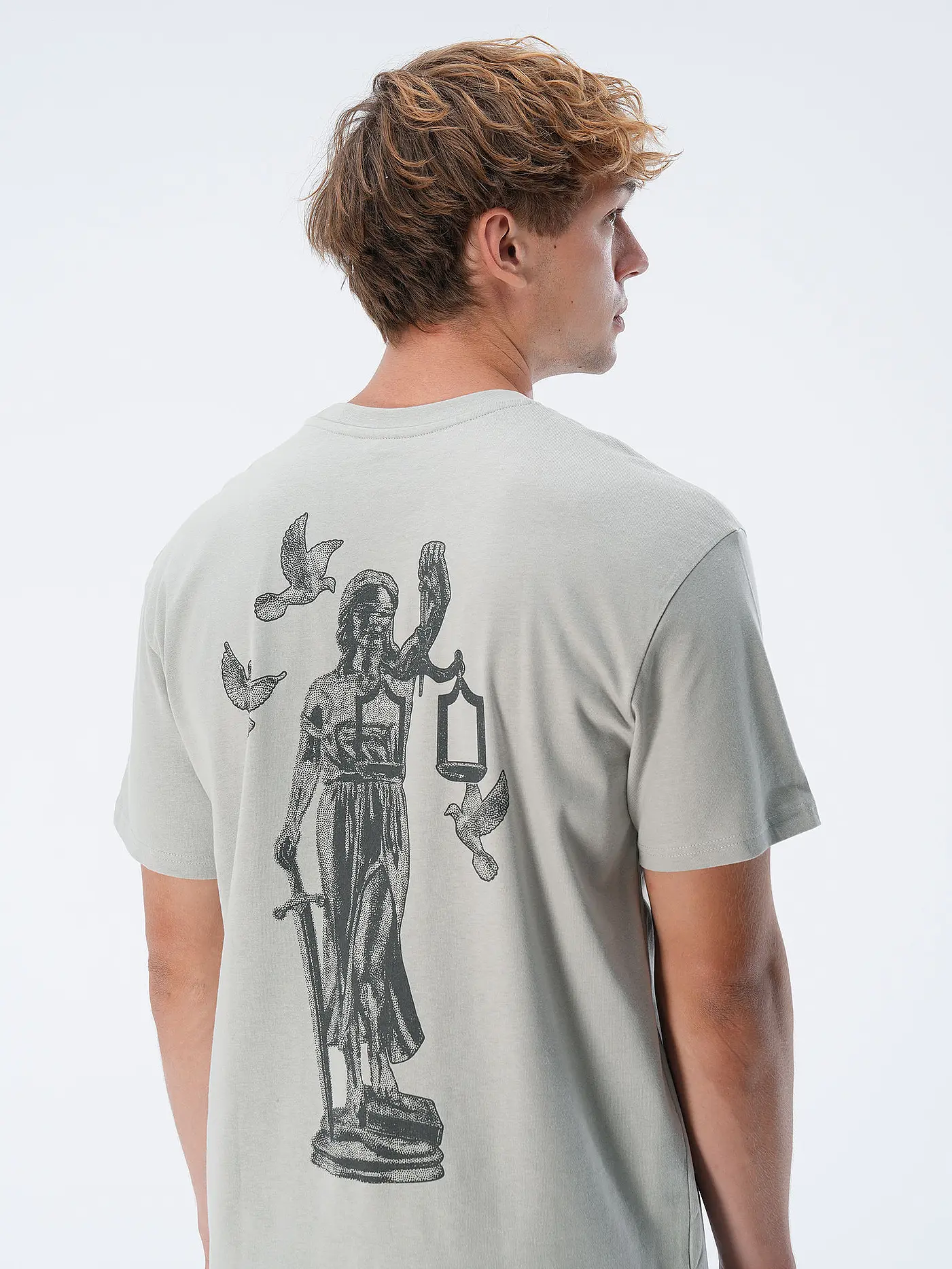 MISTER TEE | T-Shirt JUSTICE | grau