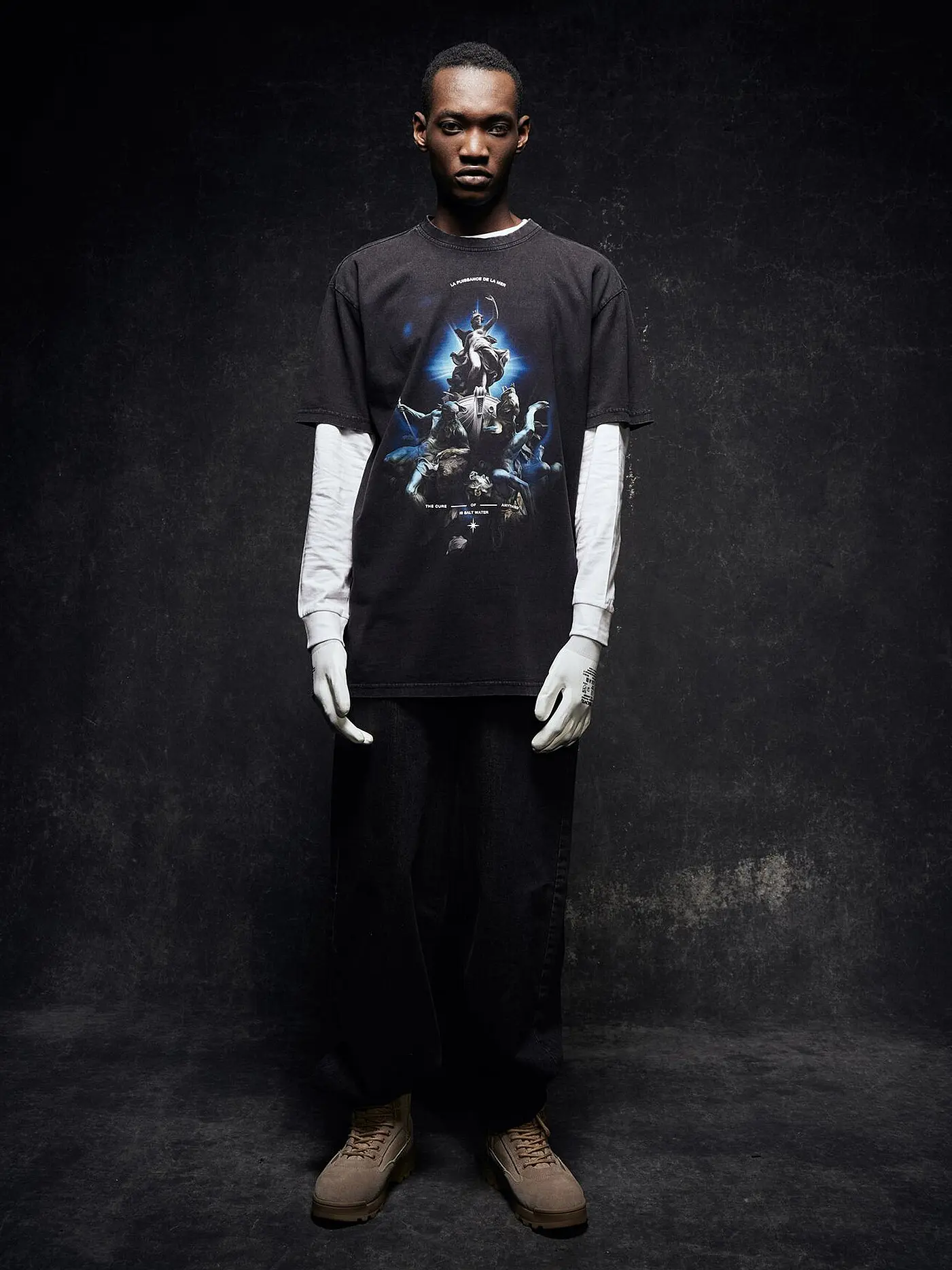 MISTER TEE | T-Shirt LA PUISSANCE DE LAR MER | grau