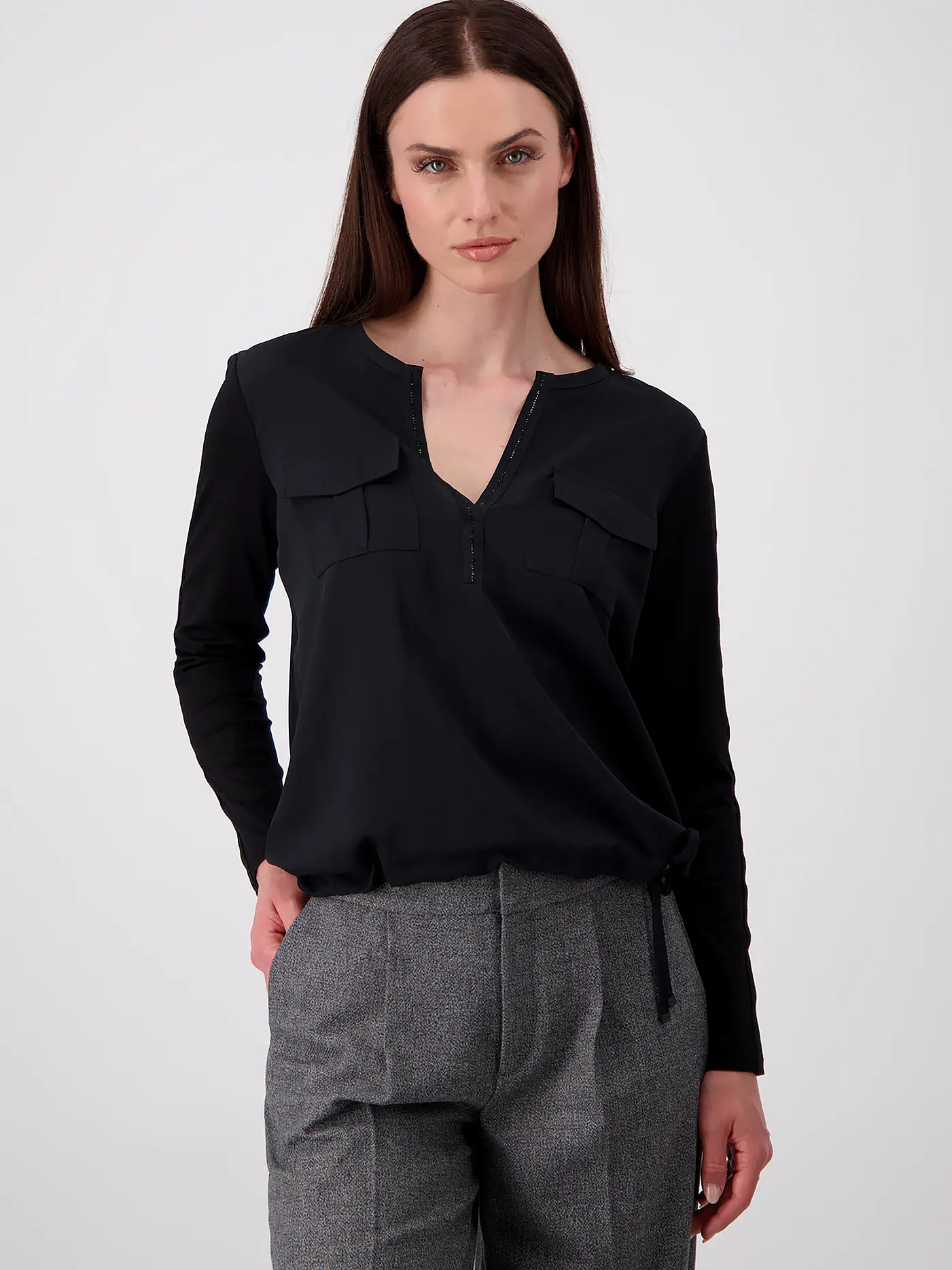MONARI | Blusenshirt | schwarz
