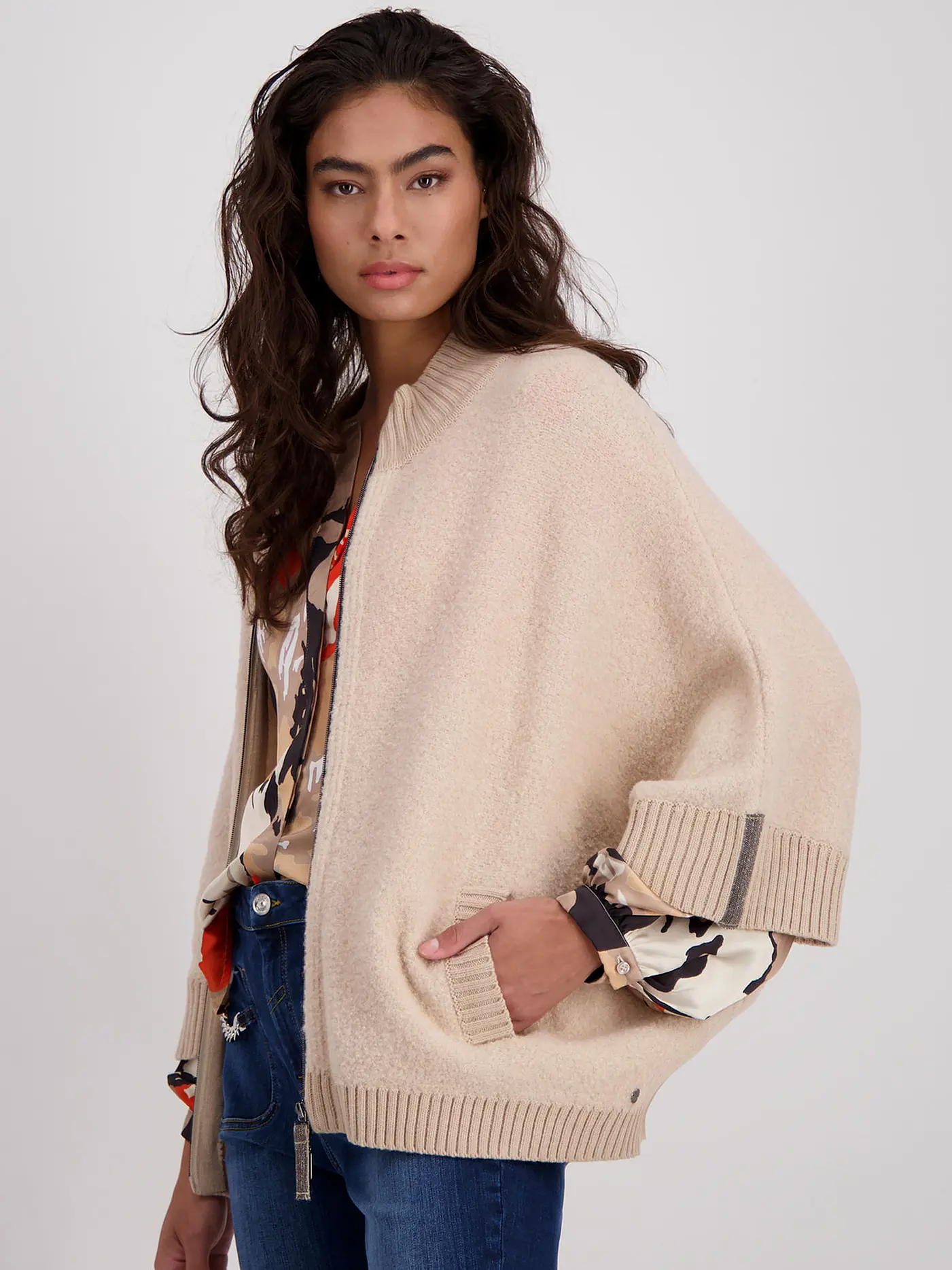 MONARI | Cape - Poncho  | beige