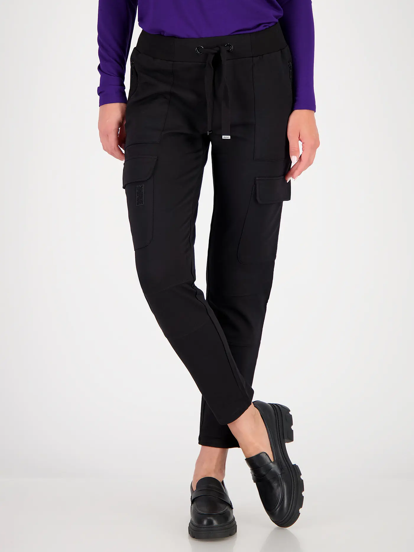 MONARI | Cargohose | schwarz