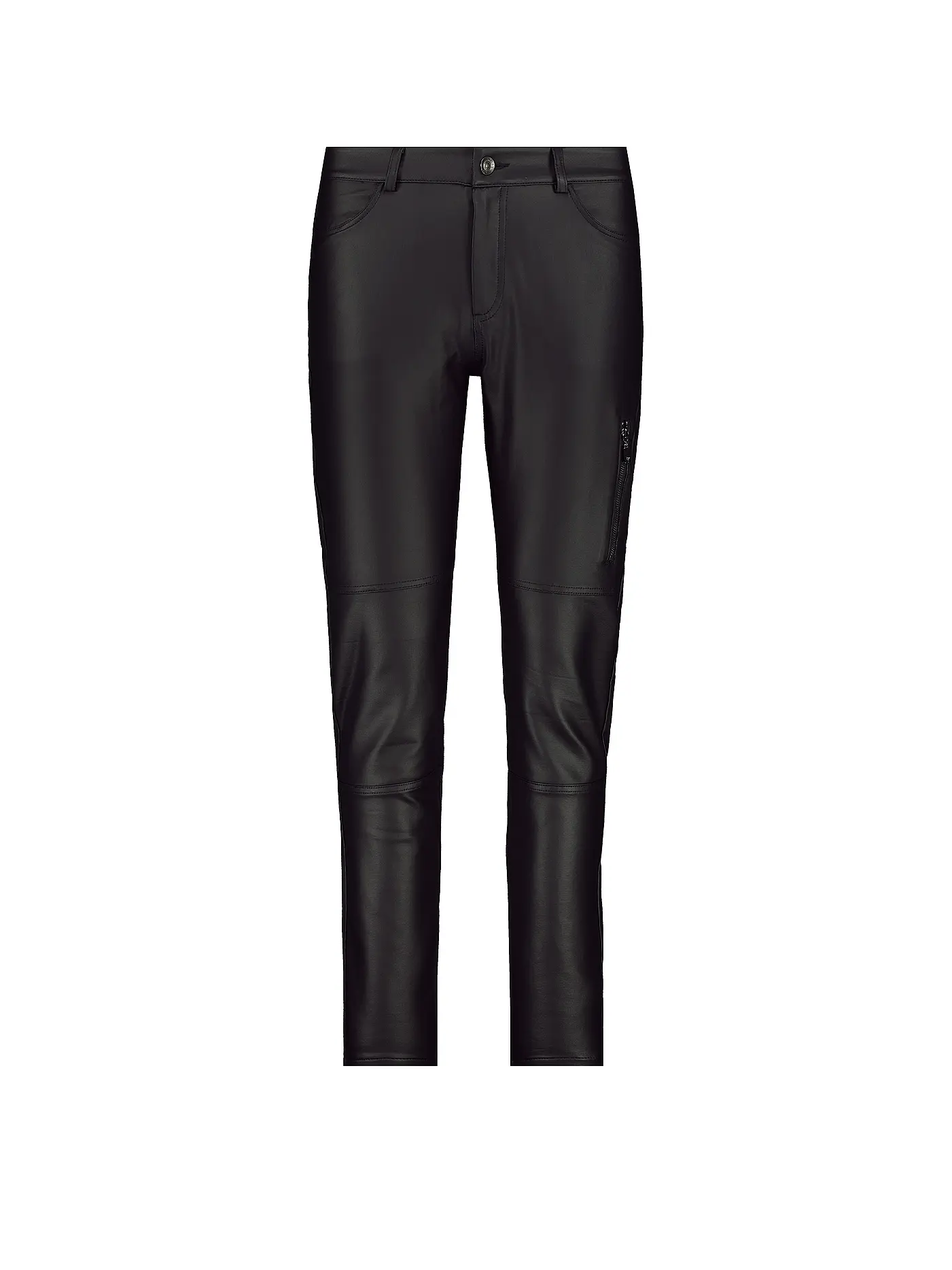 MONARI | Hose in Lederoptik | schwarz