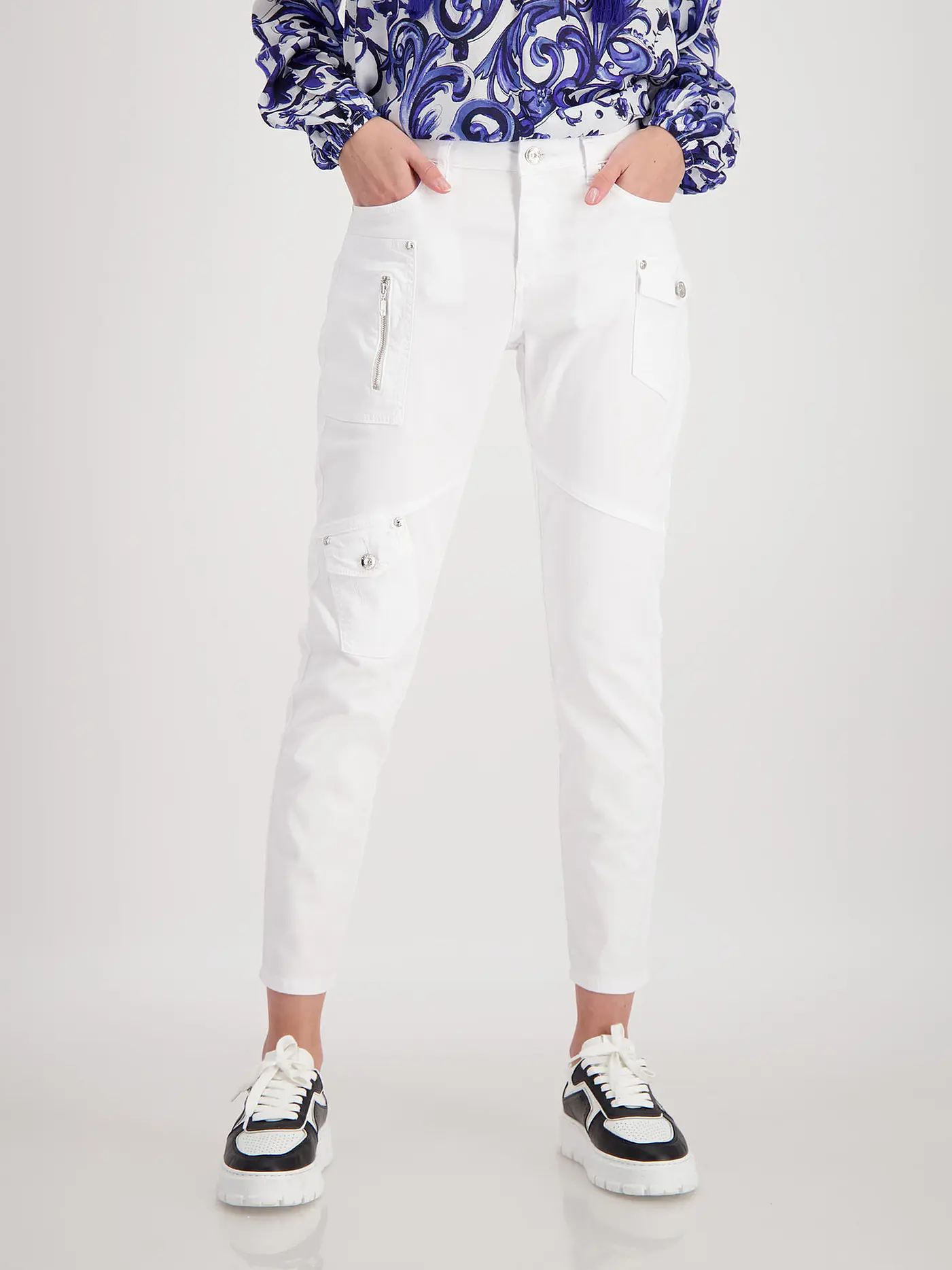 MONARI | Hose Skinny Fit | weiss