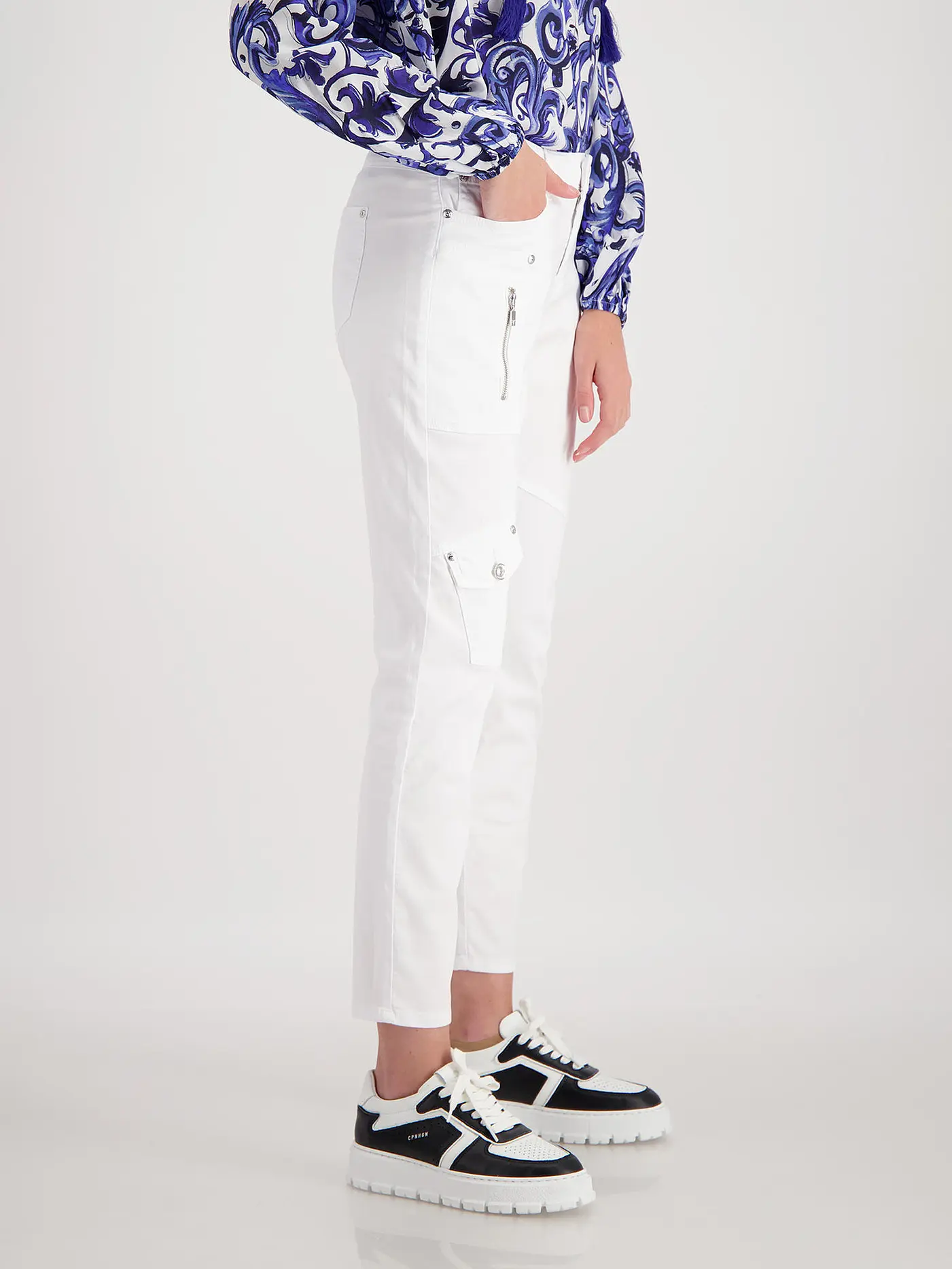 MONARI | Hose Skinny Fit | weiss