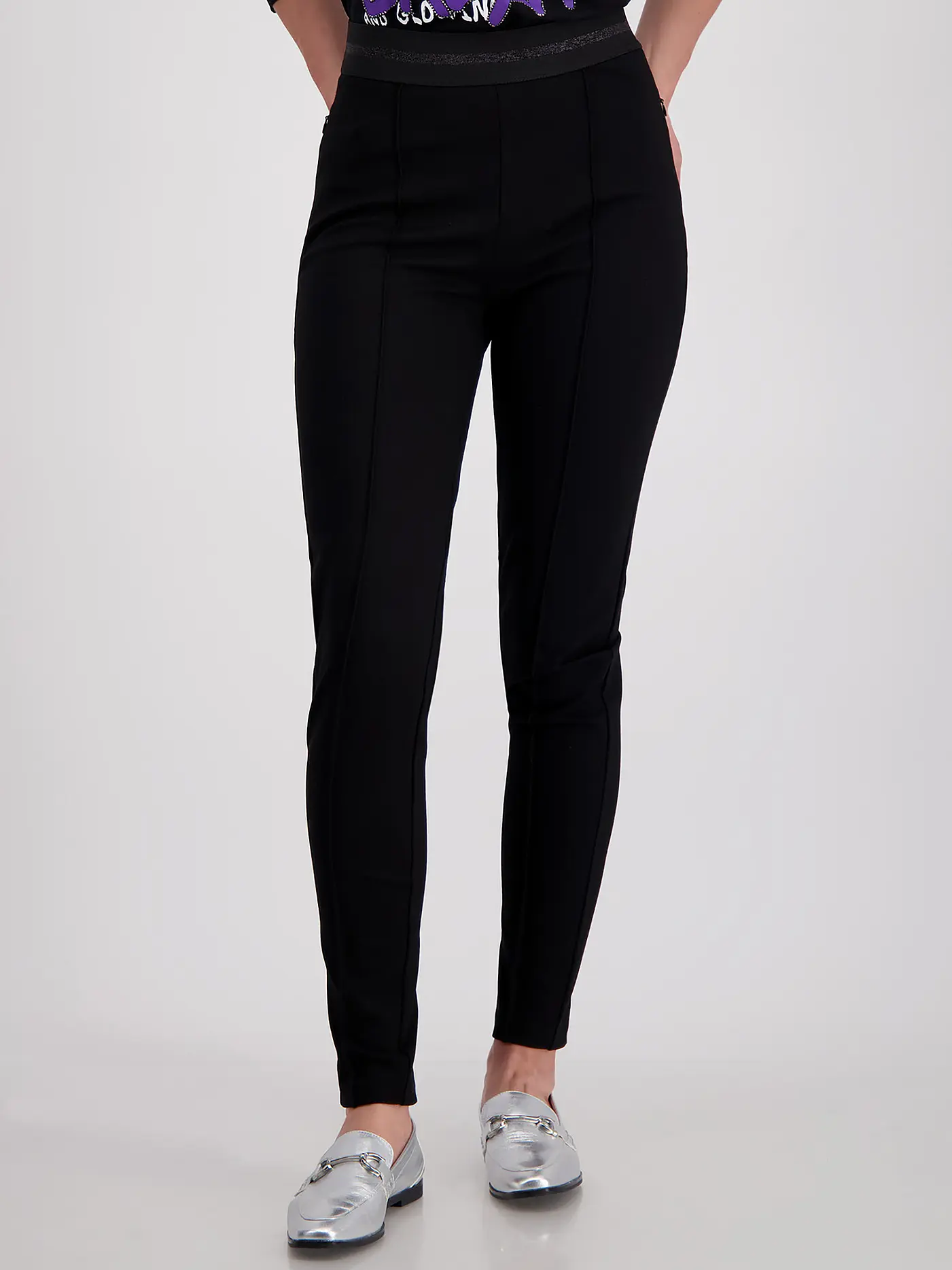 MONARI | Hose | schwarz