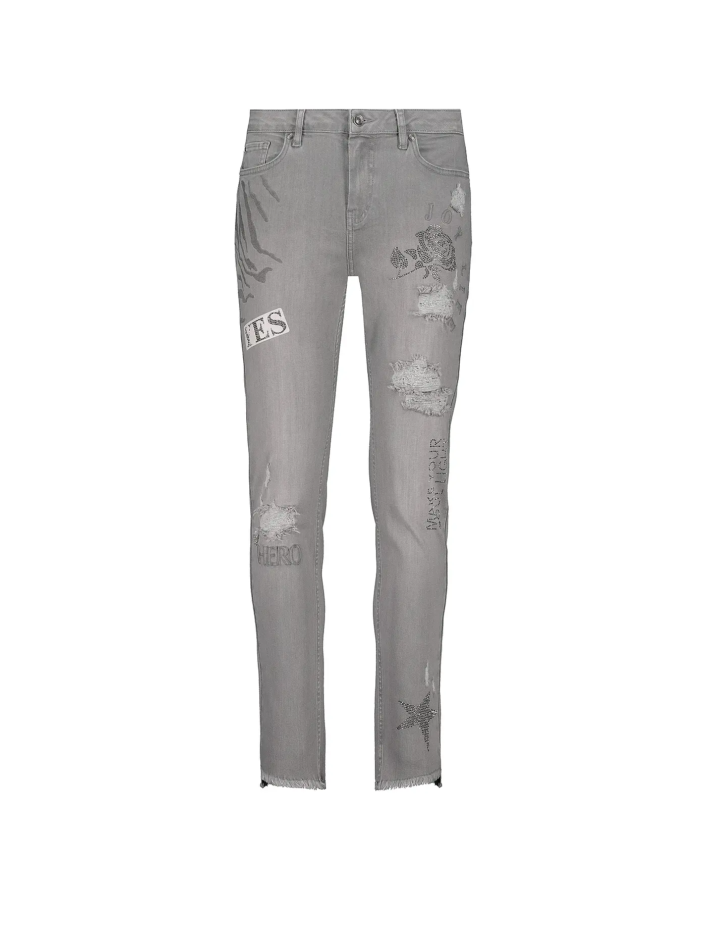 MONARI | Jeans  Slim Fit 7/8 | grau