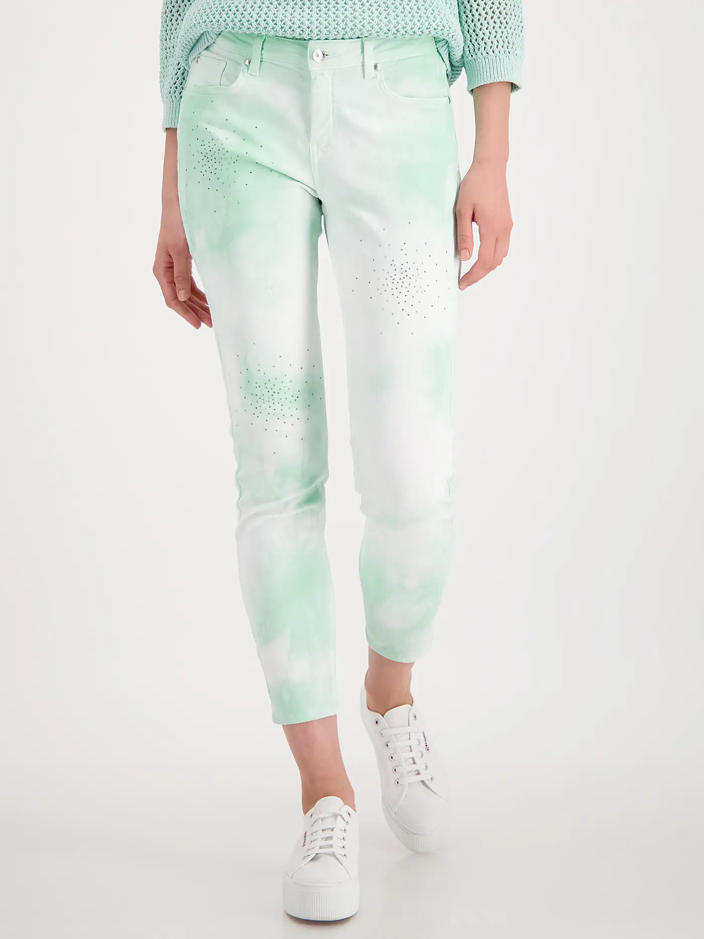 MONARI | Jeans Skinny Fit 7/8  | mint
