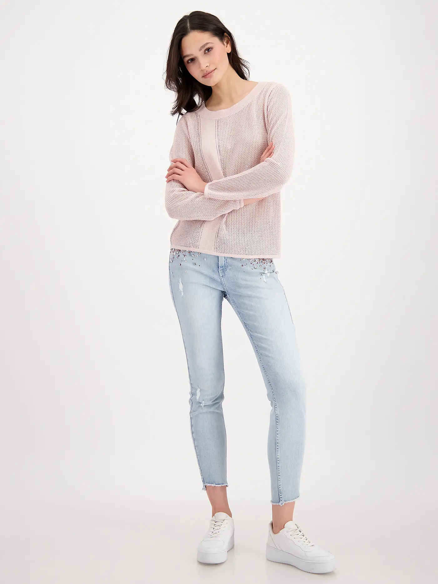 MONARI | Jeans Skinny Fit 7/8 | hellblau