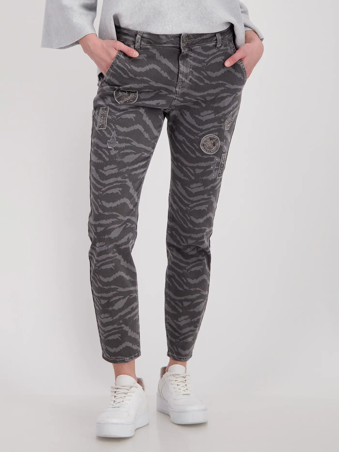 MONARI | Jeans Slim Fit  | schwarz