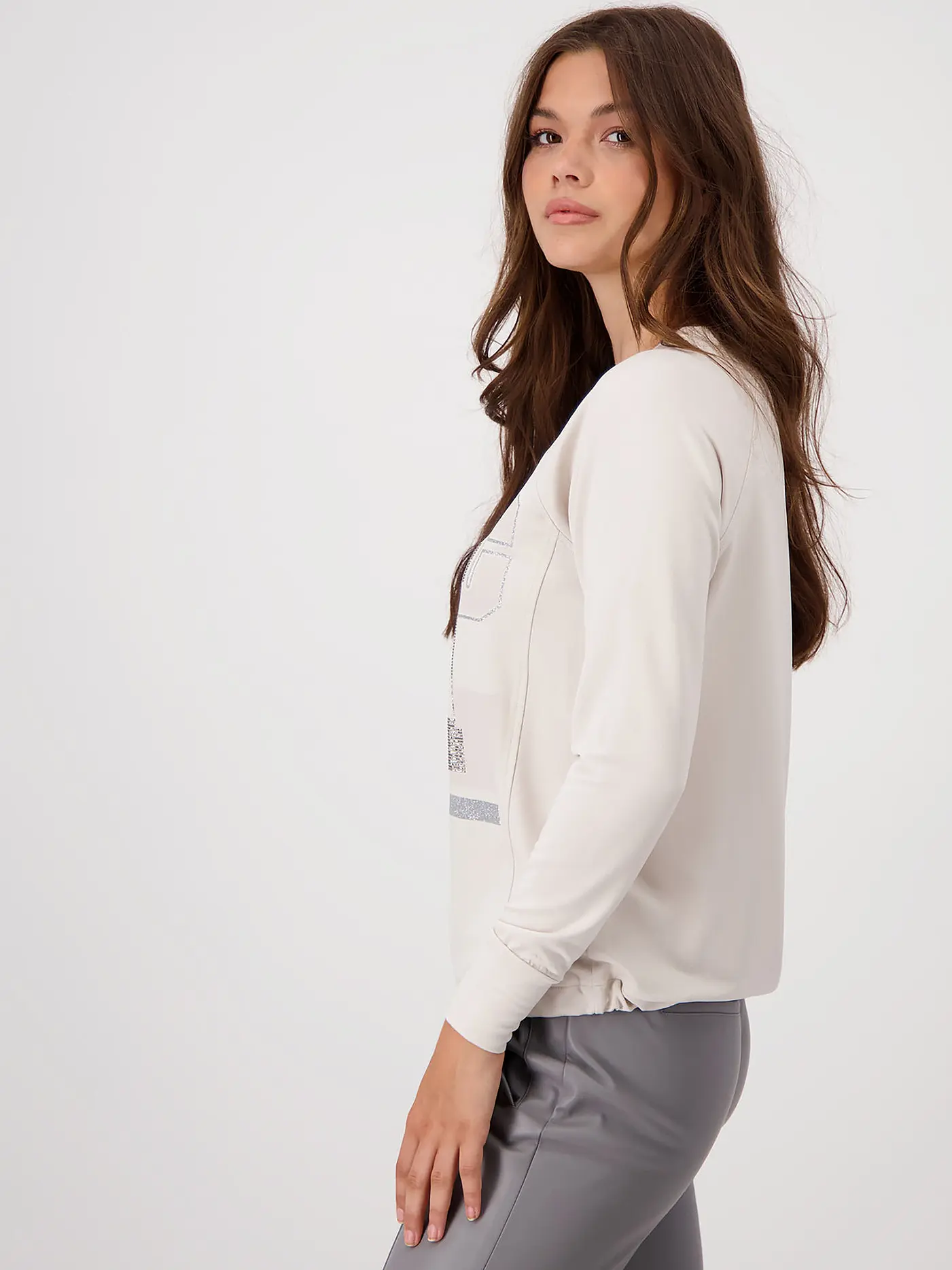 MONARI | Langarmshirt | creme