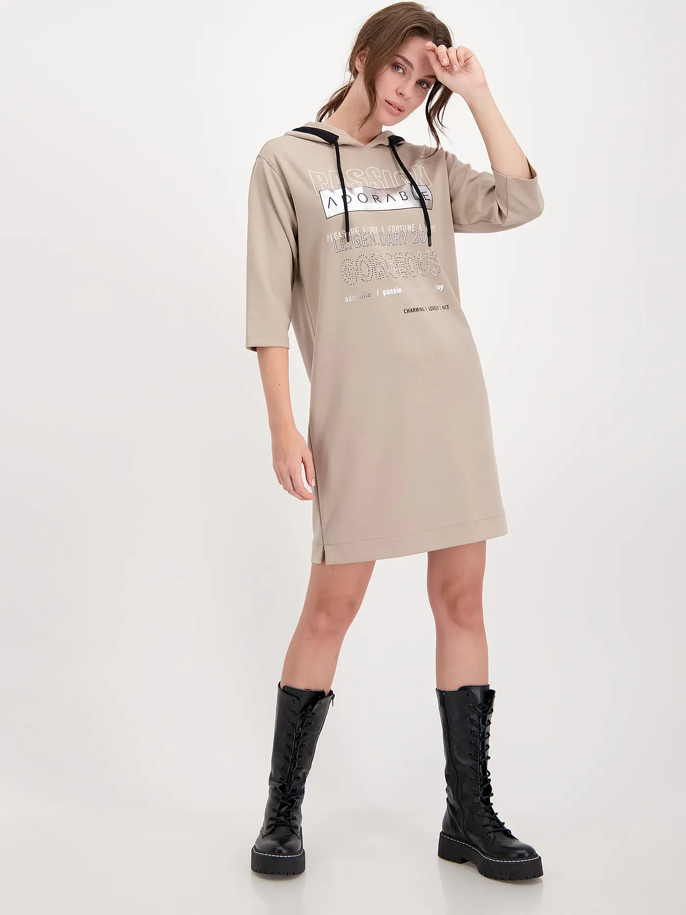 MONARI | Midikleid | beige