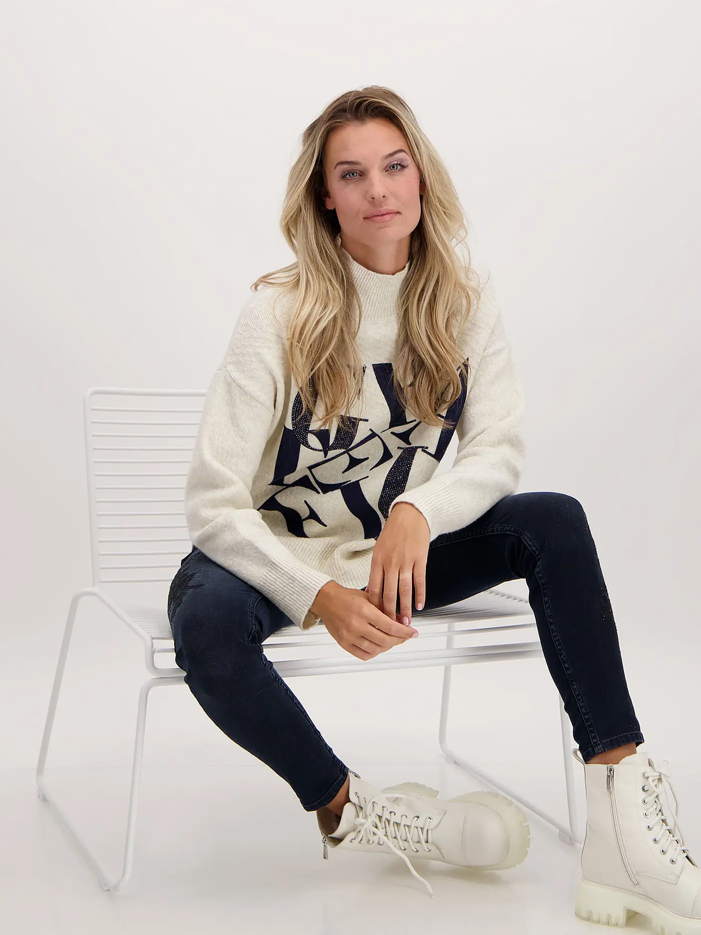 MONARI | Pullover | hellgrau