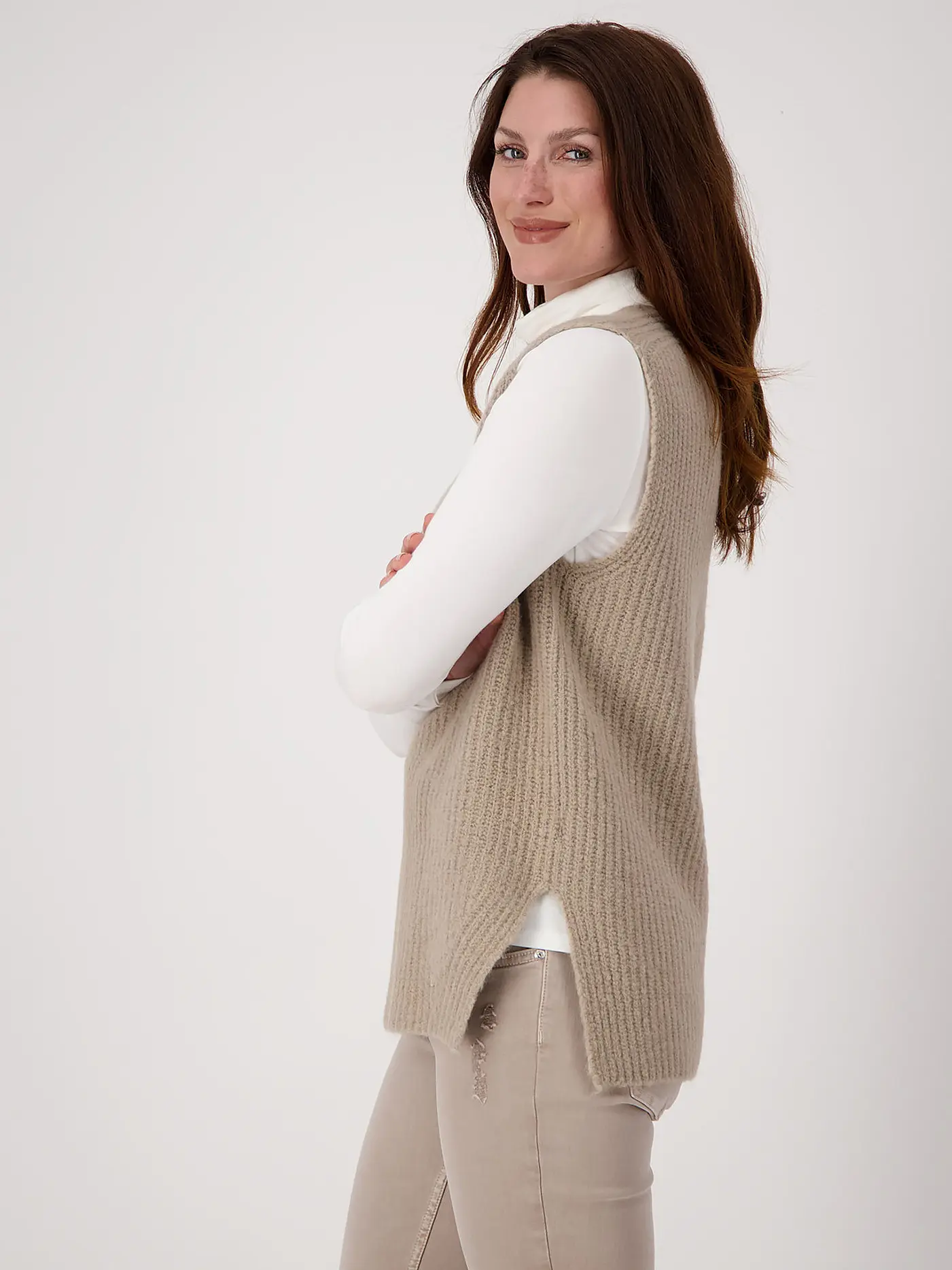 MONARI | Pullunder  | beige