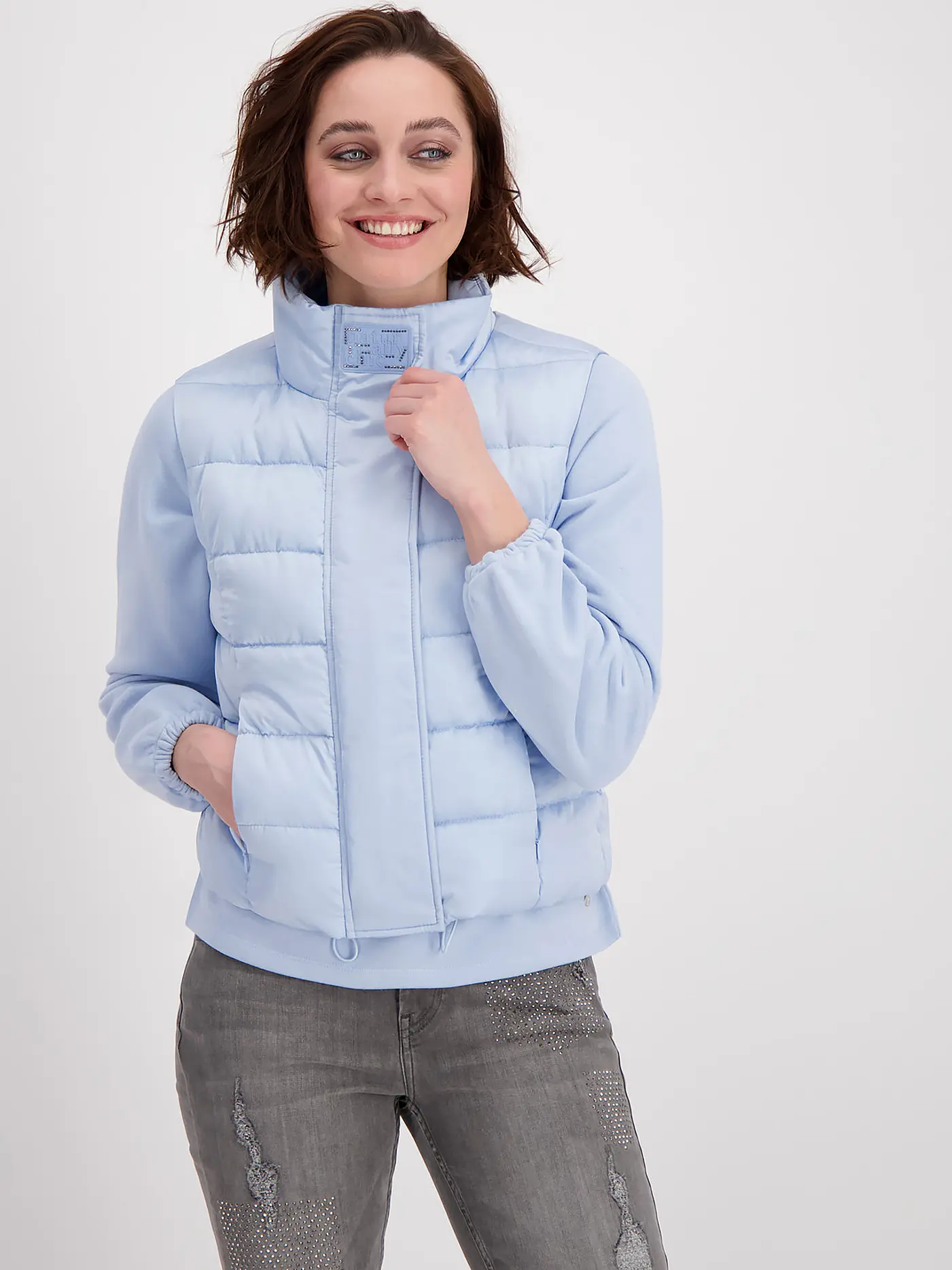 MONARI | Steppgilet | hellblau