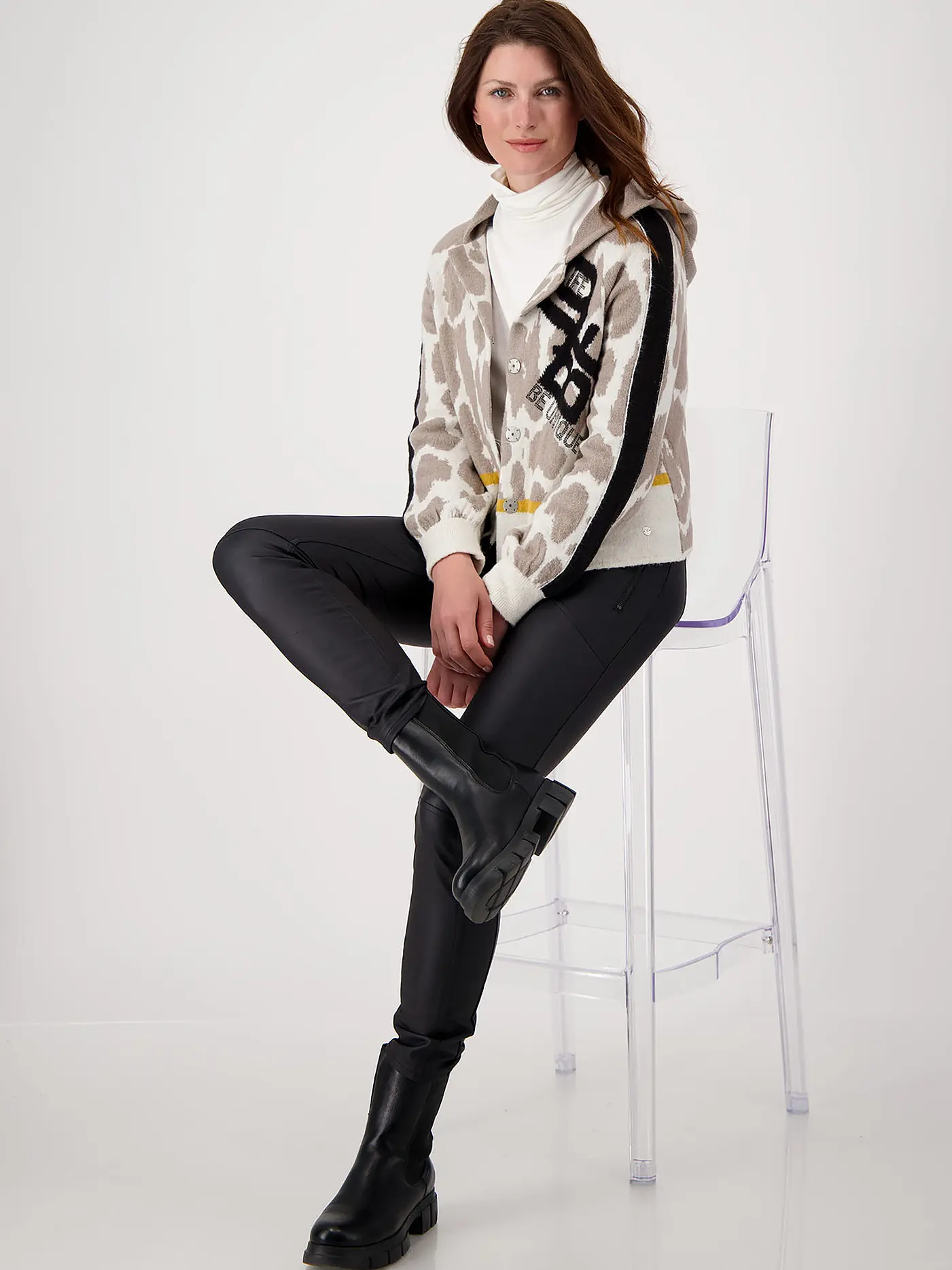 MONARI | Strickjacke | creme