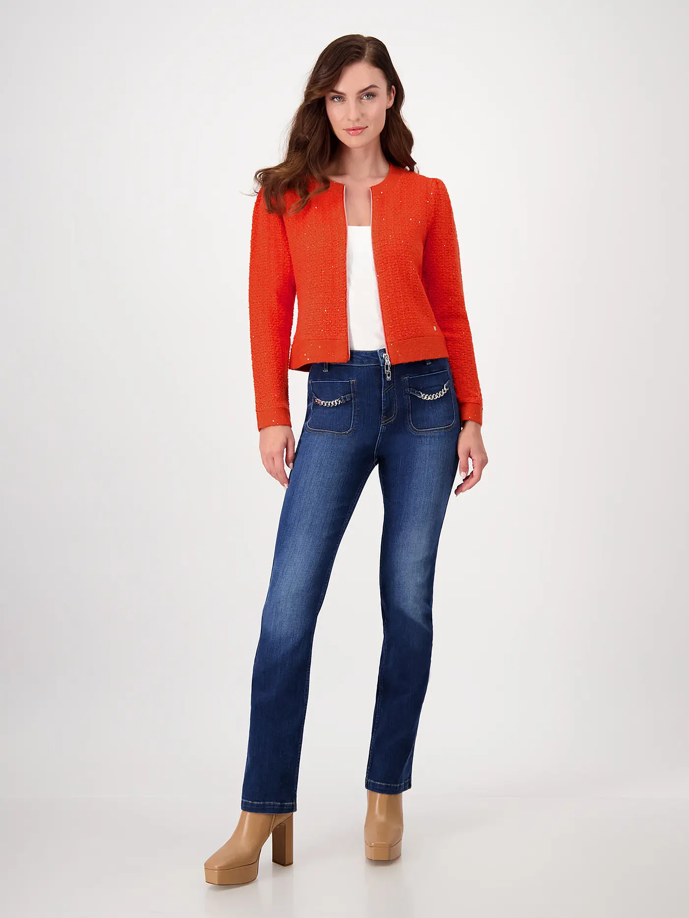 MONARI | Strickjacke | rot