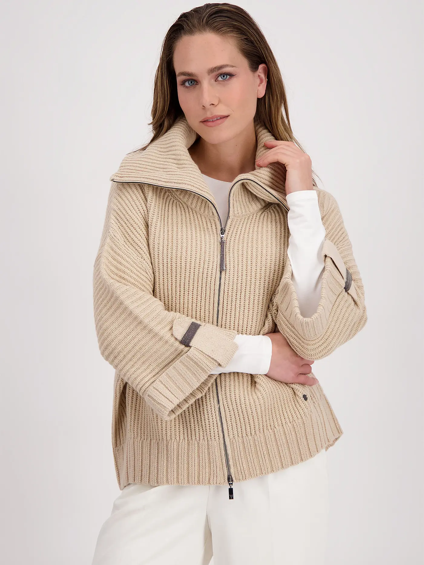 MONARI | Strickjacke | creme
