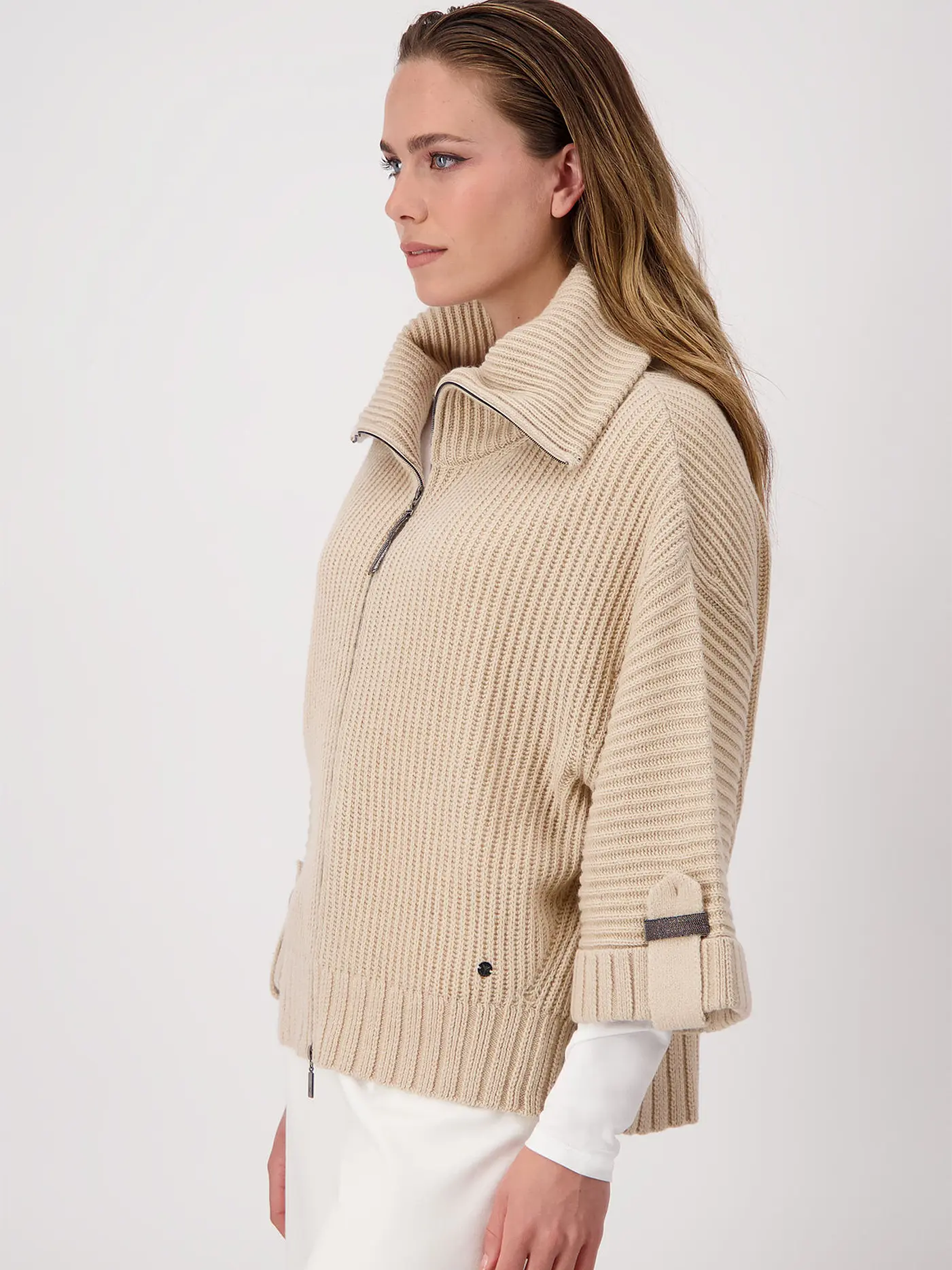 MONARI | Strickjacke | creme