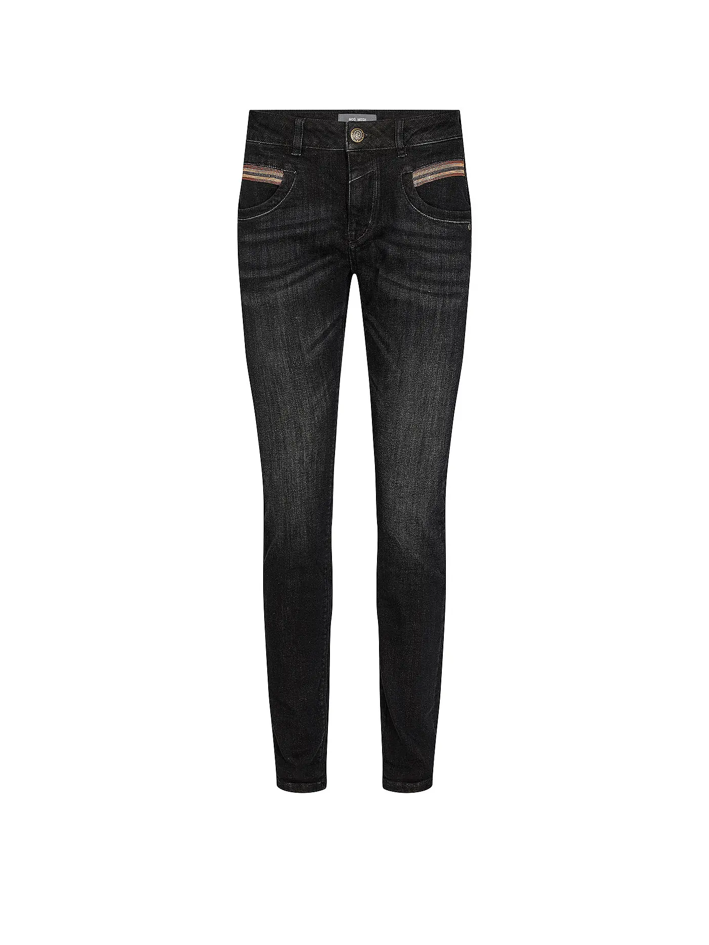 MOS MOSH | Jeans Slim Fit MMNAOMI CHAIN | schwarz